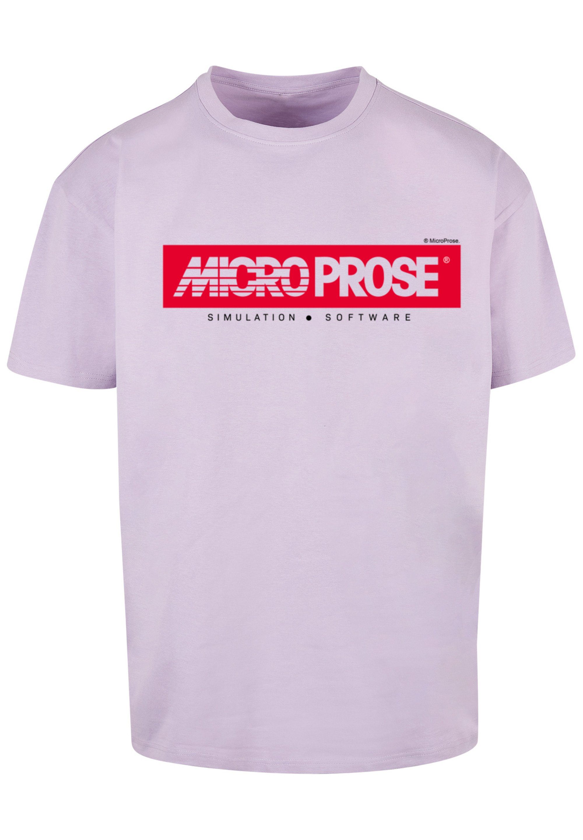 T-Shirt F4NT4STIC Print lilac MicroProse