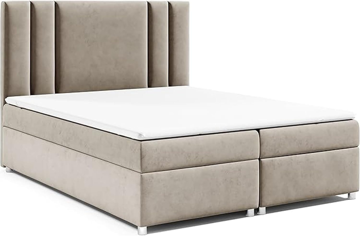 Best for Home Boxspringbett mit Bettkasten, Bonellfederkern und 7 cm Topper (Komplettset, 1-St., 140x200 160x200 180x200 200x200 cm), mit Lieferung, Aufbau & Entsorgung, TOP- Preis-Leistungs-Verhältnis