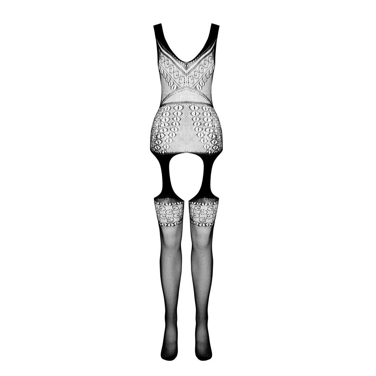 BS010 - Collection PE white Bodystocking ECO (S/L) Passion Catsuit Eco