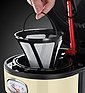 RUSSELL HOBBS Filterkaffeemaschine Retro Vintage Cream 21702-56, 1,25l Kaffeekanne, Papierfilter 1x4, mit Retro-Brühanzeige, Bild 6