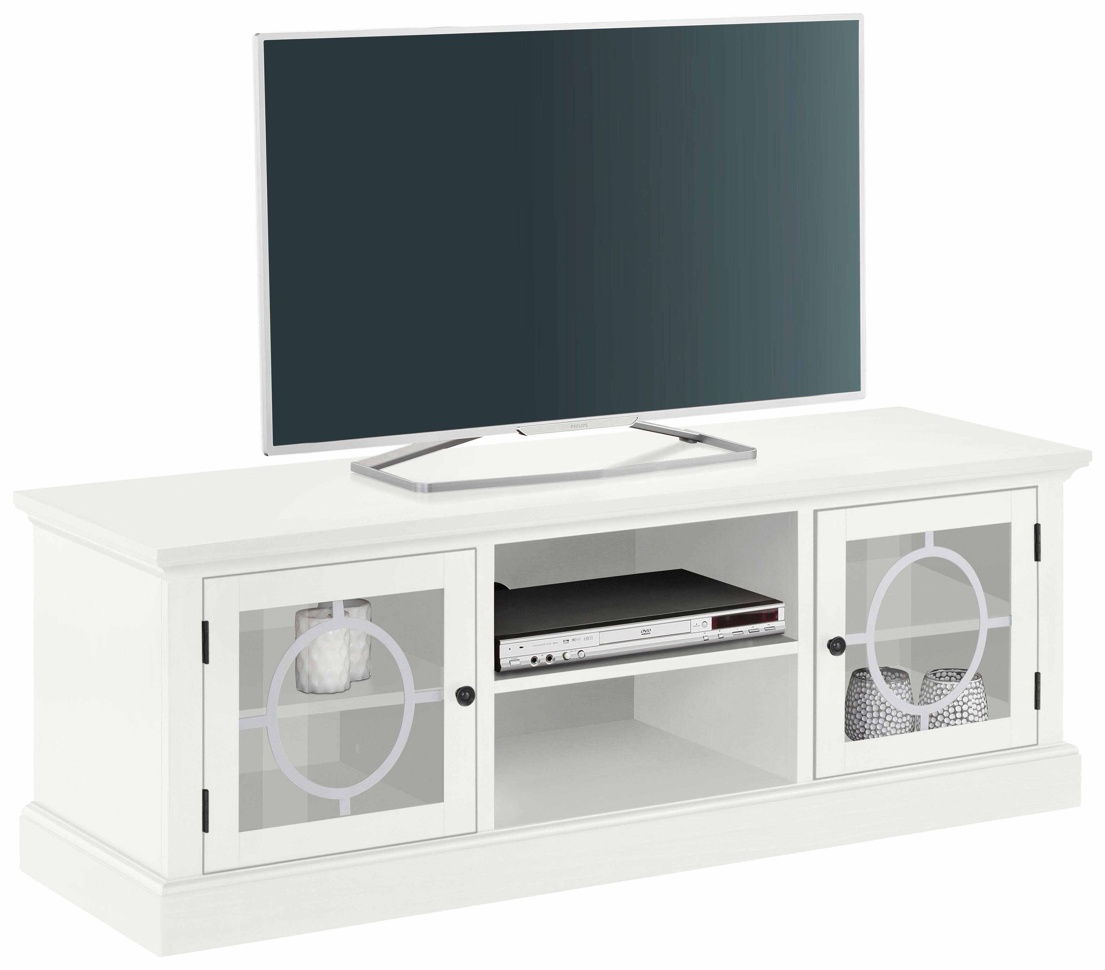 Seitenansicht TV-Lowboard LUGANO (Weiß)