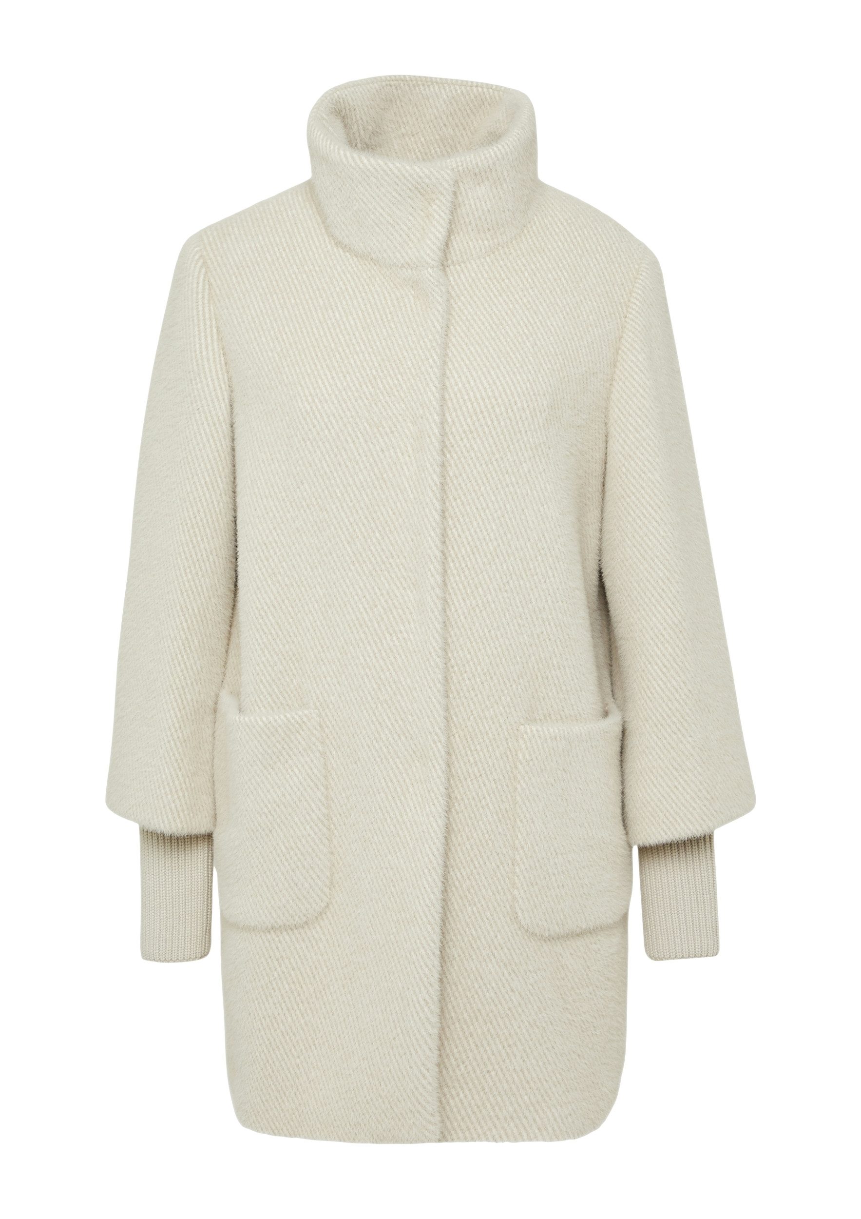 s.Oliver BLACK LABEL Wollmantel S.Oliver Mantel mit Stehkragen Rippbündchen günstig online kaufen