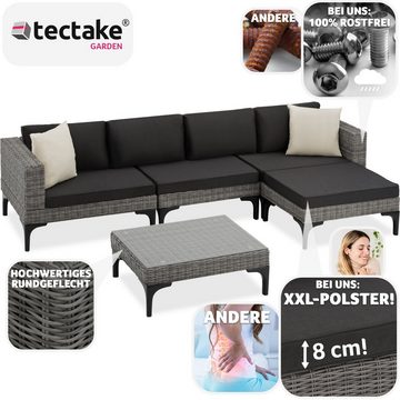 tectake Loungeset Konstanza, (Set, 5-tlg)