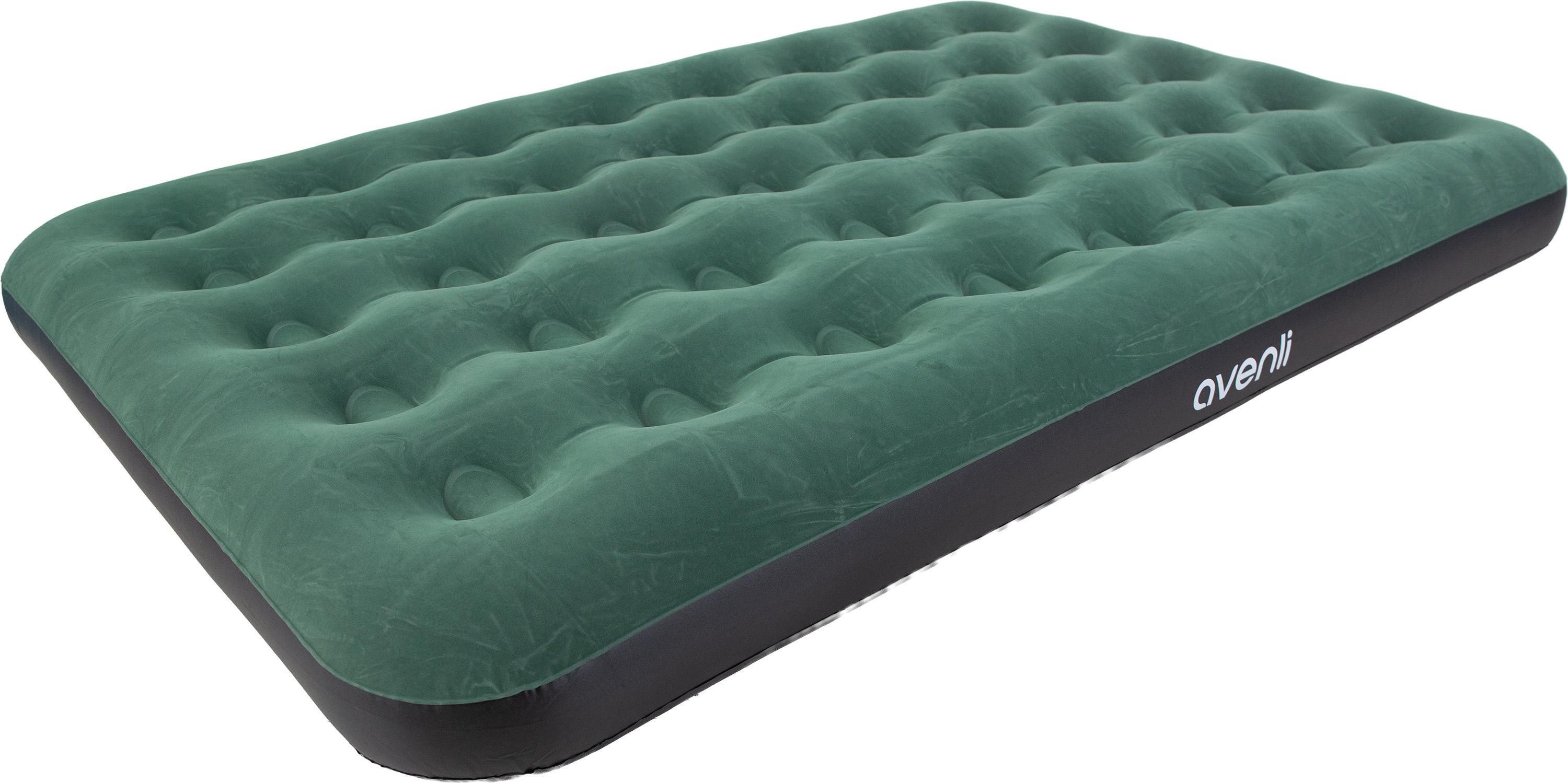 Avenli Luftmatratze Luftbett Camping für 1-2 Personen grün 191x137x22cm Double-Size, (aufblasbar Ideal als Reisebett oder Isomatte, 1-St., für Indoor und Outdoor mit beflockter Oberfläche), Campingmatratze ohne Pumpe