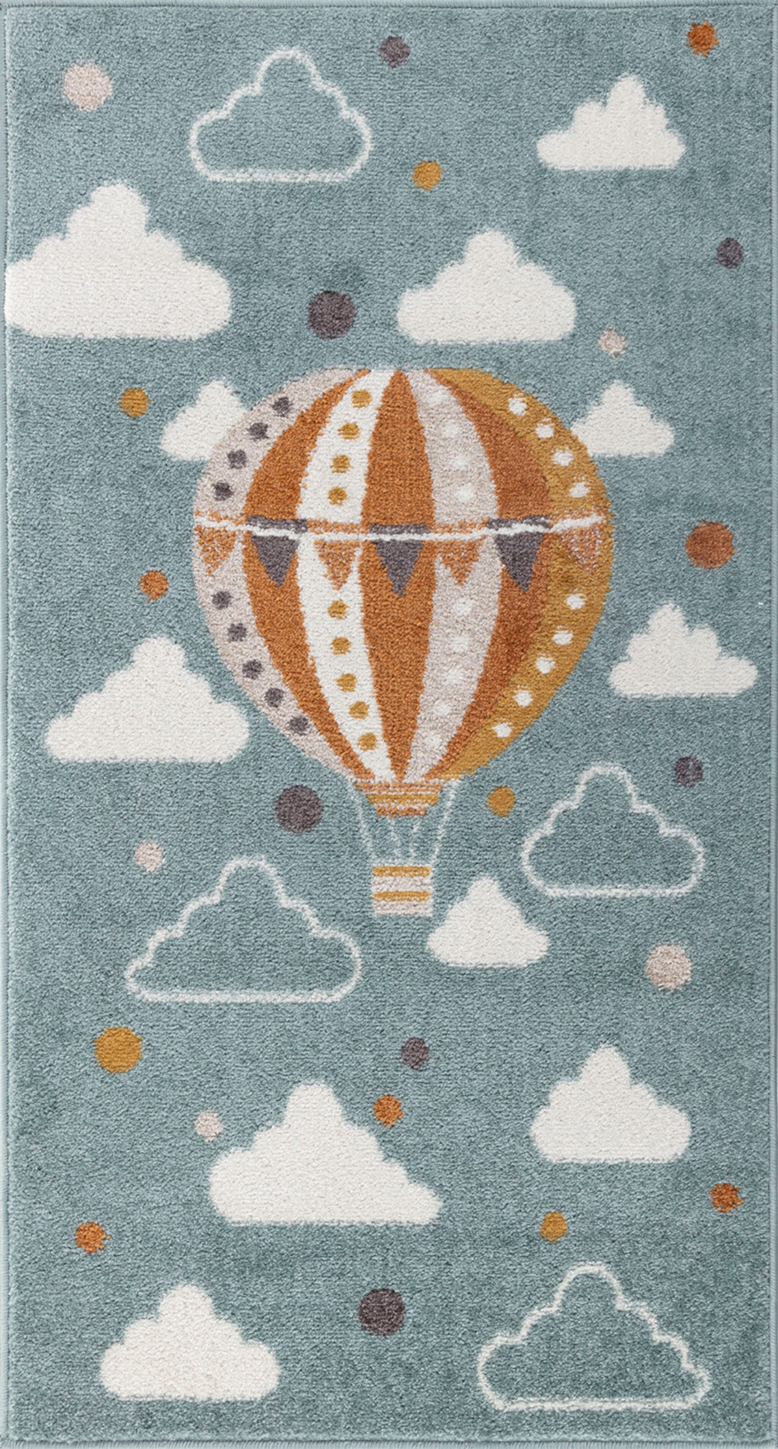 Livabliss Teppich CENON, rund, Höhe: 12,7 mm, Kinderteppich mit kreativem und farbenfrohem Design