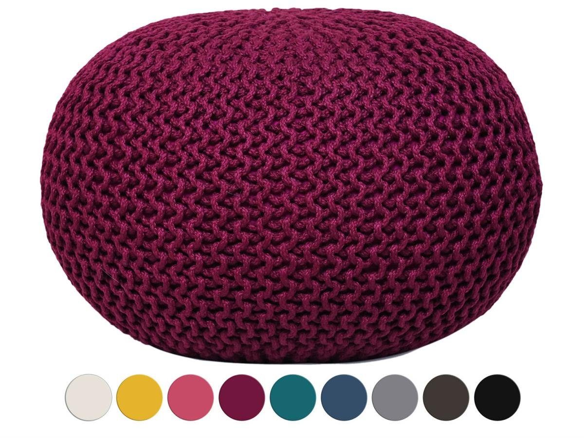 & 55 Sitzpouf Sessel Pouf Sitzplatz Strickhocker cm Sitzmöbel PREMIUM A, Sessel Innen Soma soma Ø Stuhl Strickpuff