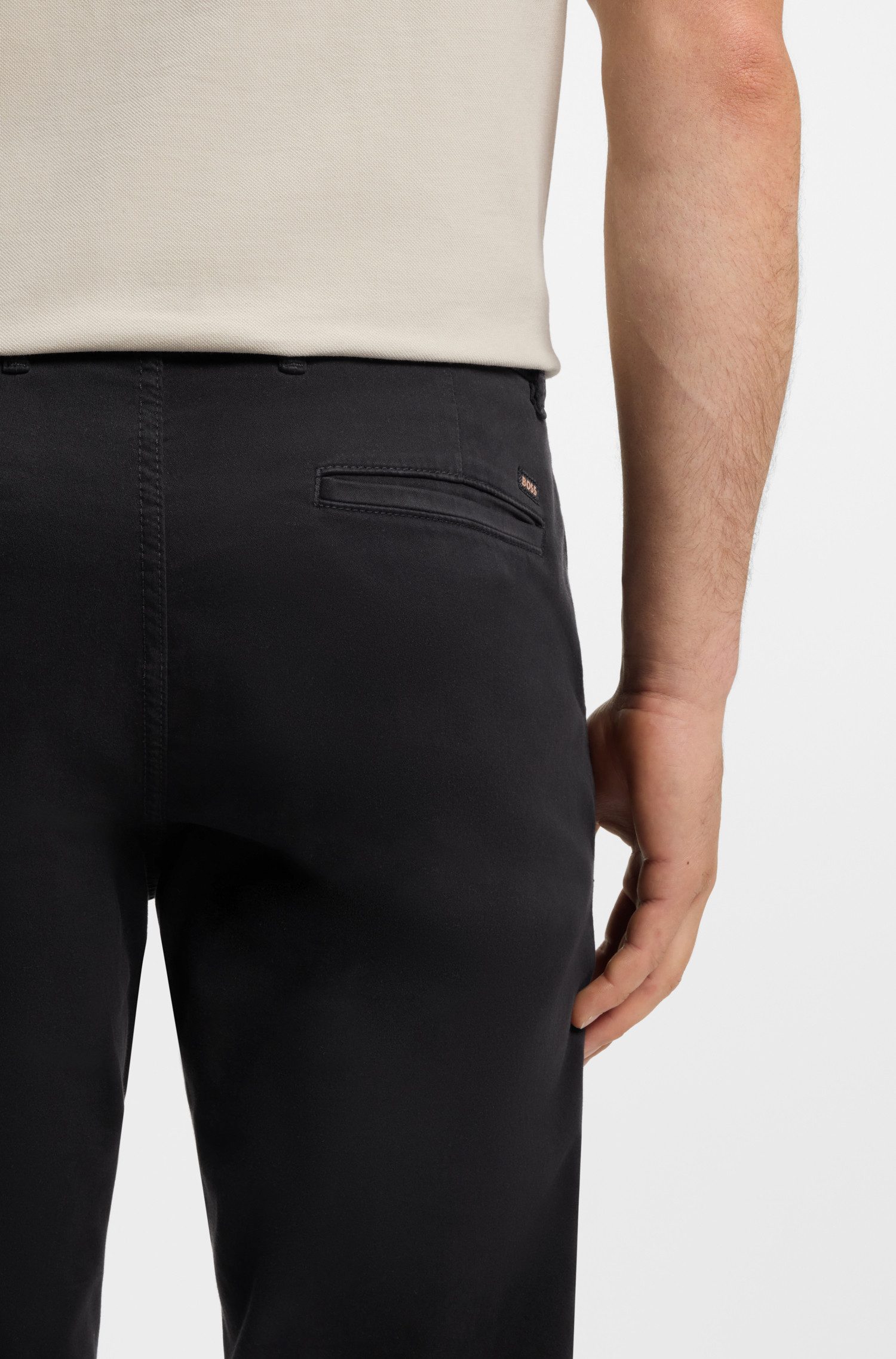 BOSS ORANGE Chinohose slim mit Gesäßtaschen