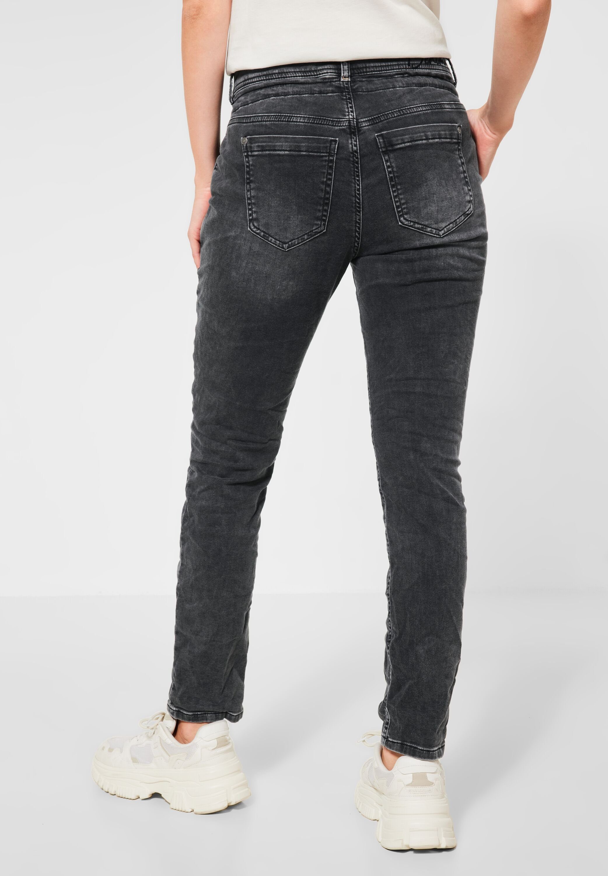 STREET ONE Loose-fit-Jeans mit Tunnelzugband