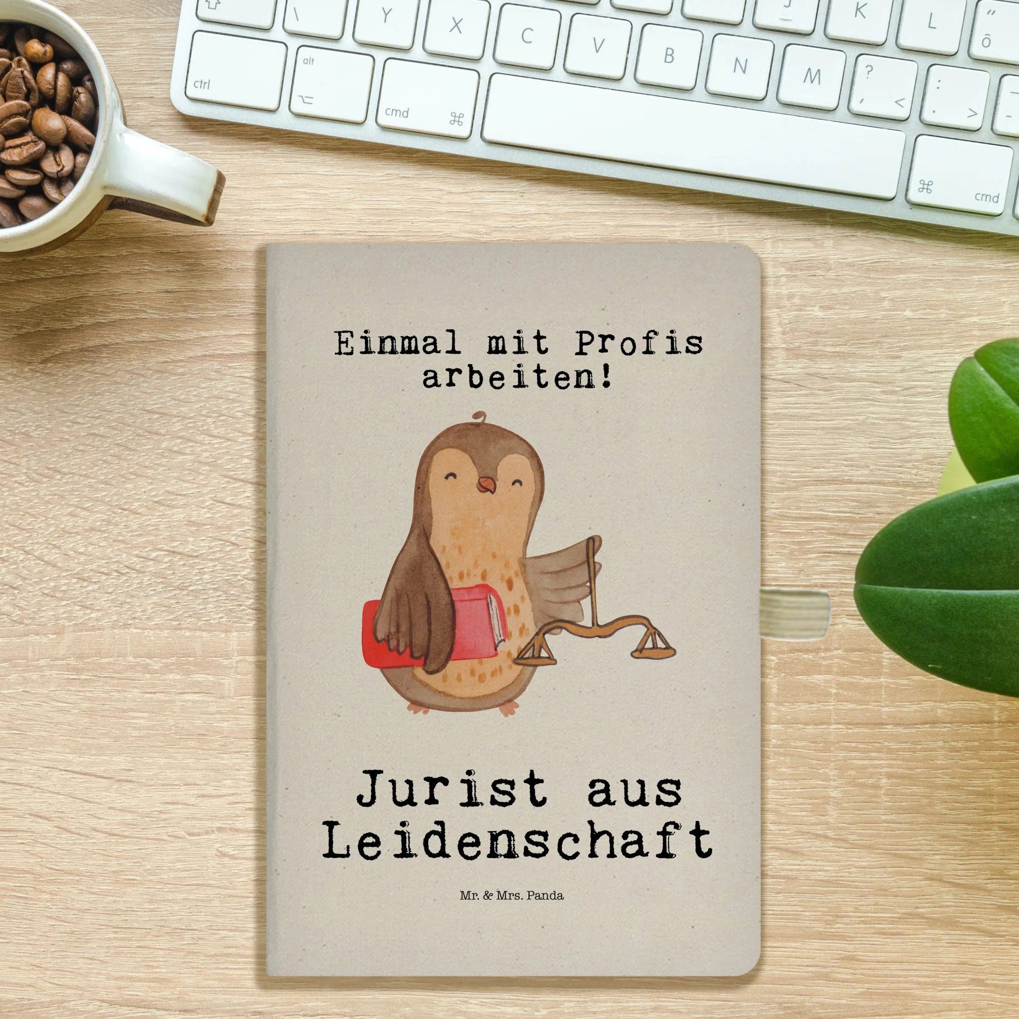 Thumbnail - Mr. & Mrs. Panda Notizbuch Jurist Leidenschaft - Transparent - Geschenk, Mitarbeiter, Jurastuden Mr. & Mrs. Panda, Kreat...