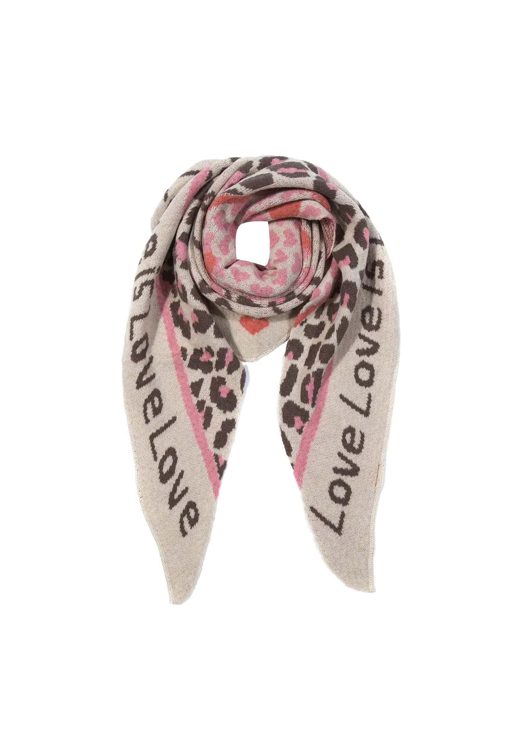 Faera Modeschal Animal Love Dreieckstuch elastischer Strick Leo Muster, 814 günstig online kaufen