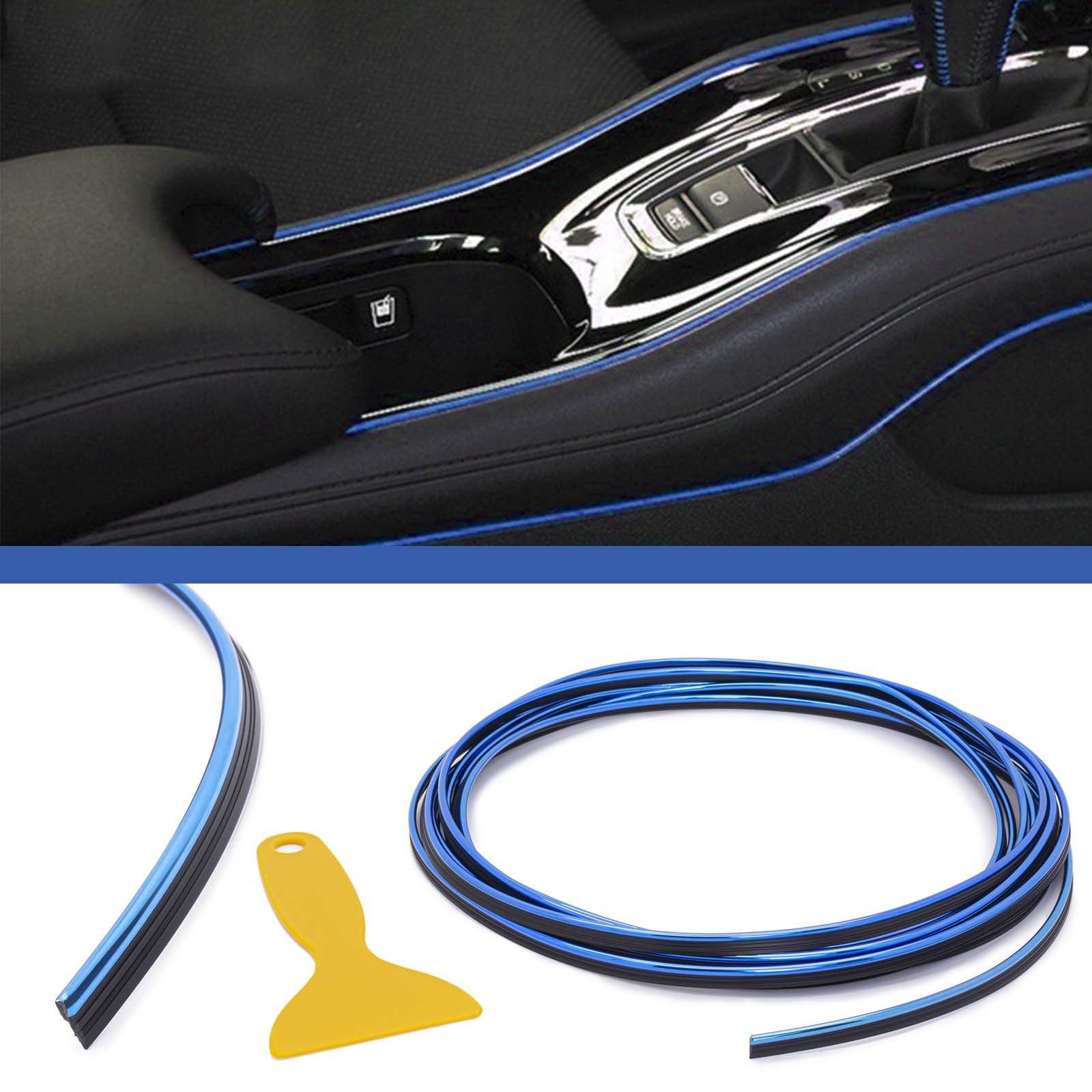 Adapter Universe 5m Auto Innen Raum Dekoration Bunt Design Metallic Strip Line Zier KFZ-Adapter