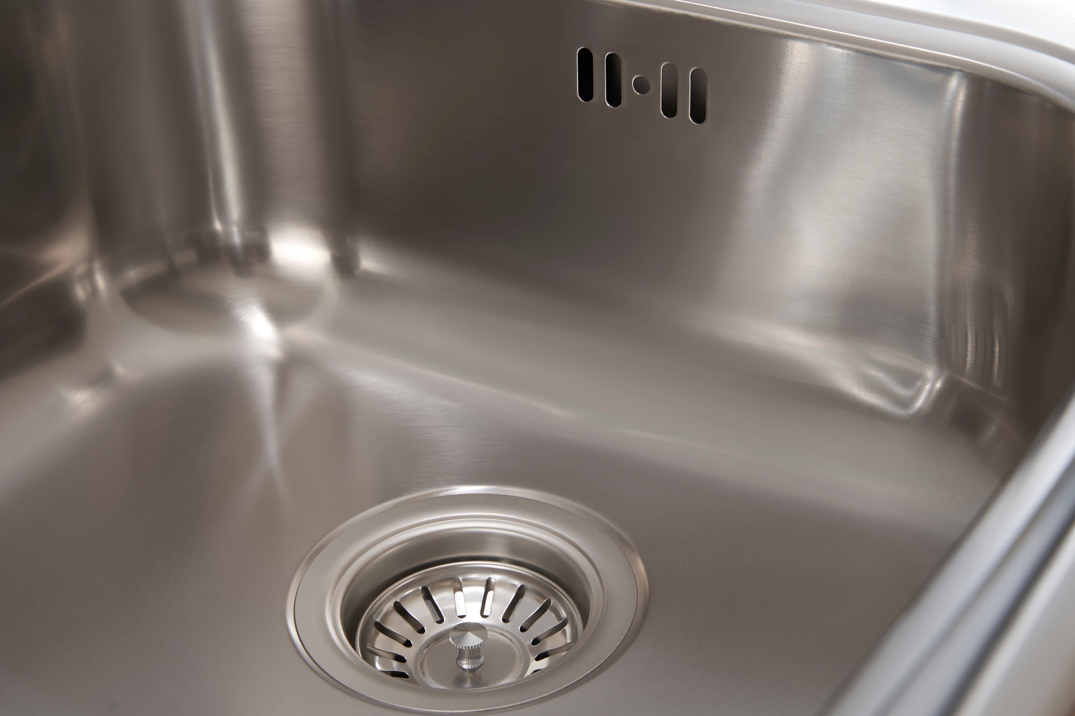 RESPEKTA Edelstahlspüle, 86/50 cm