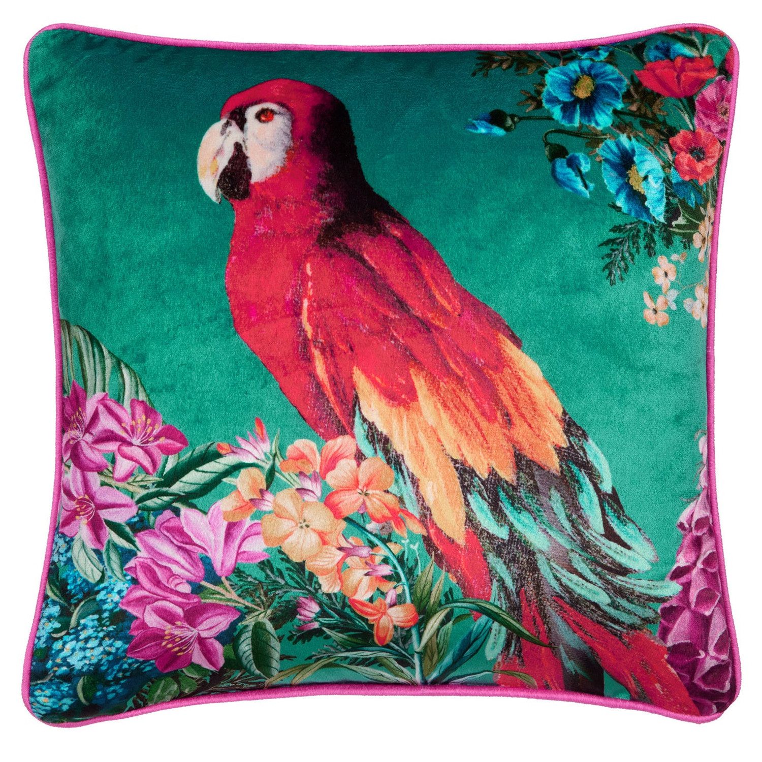 Laurence Llewelyn-Bowen Dekokissen Polly Amorous, Dekokissen aus samtig weichem Stoff Kissenbezug ohne Füllung 43x43 cm