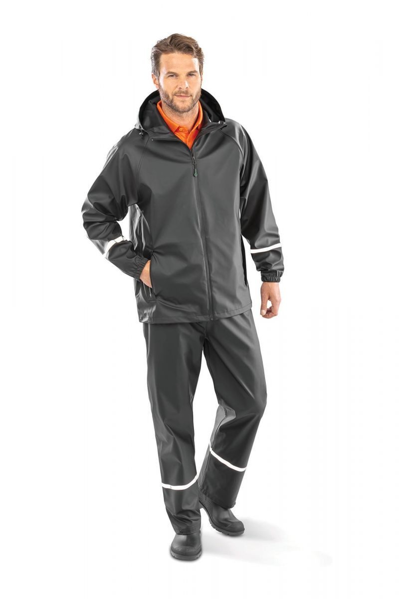 Result Outdoorjacke Prism PU Waterproof Jacket with Reflective Bands & Recycled