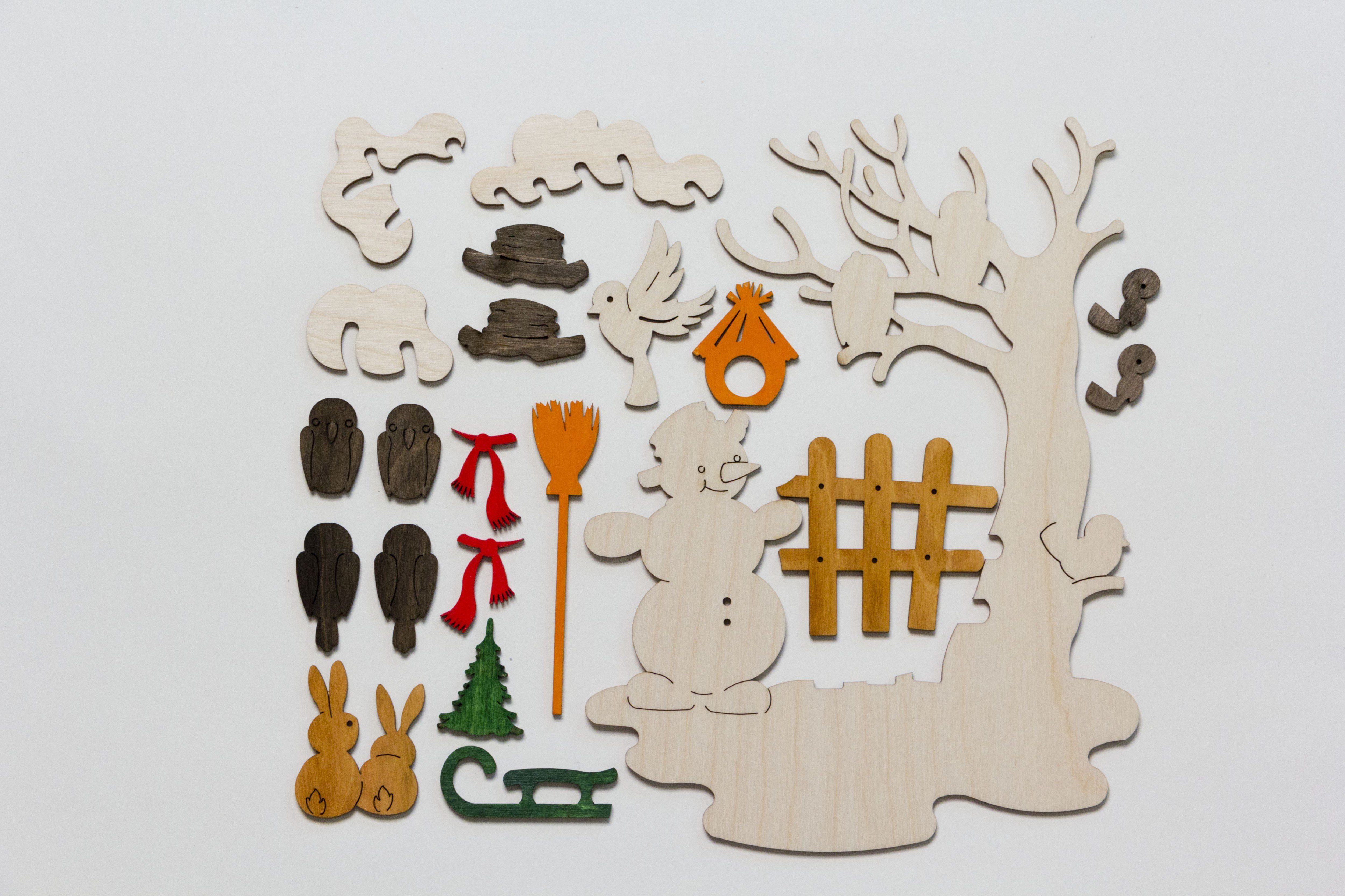 Kuhnert Kreativset Fensterbild Winter - Dekoration günstig online kaufen