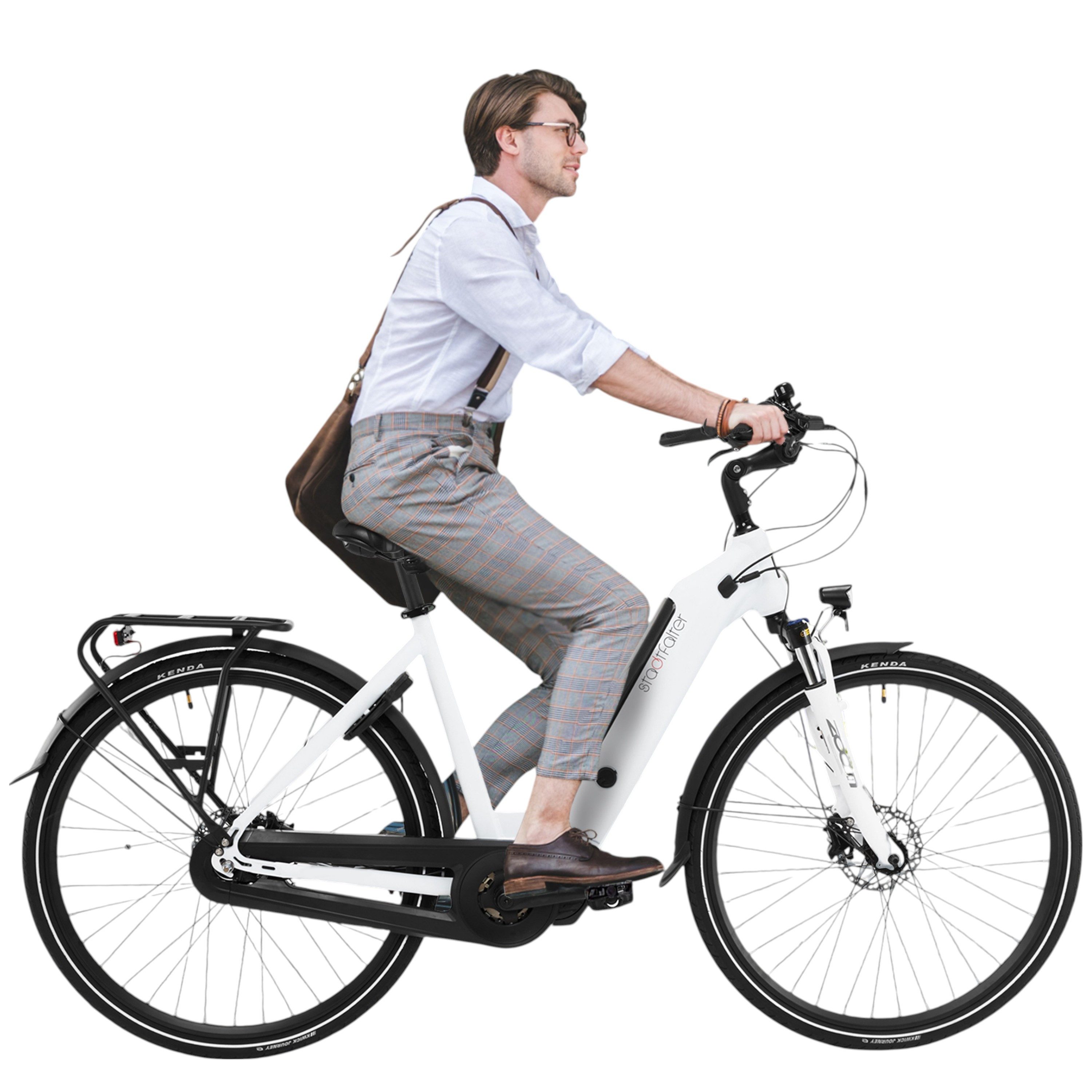 AsVIVA E-Bike Cityrad B14 28 Zoll, 7 Gang Shimano Nexus Schaltwerk, Nabenschaltung, Mittelmotor, 630 Wh, Tiefeinsteiger bis 150kg, 17,5Ah Elektrofahrrad 25 km/h, bis 120km