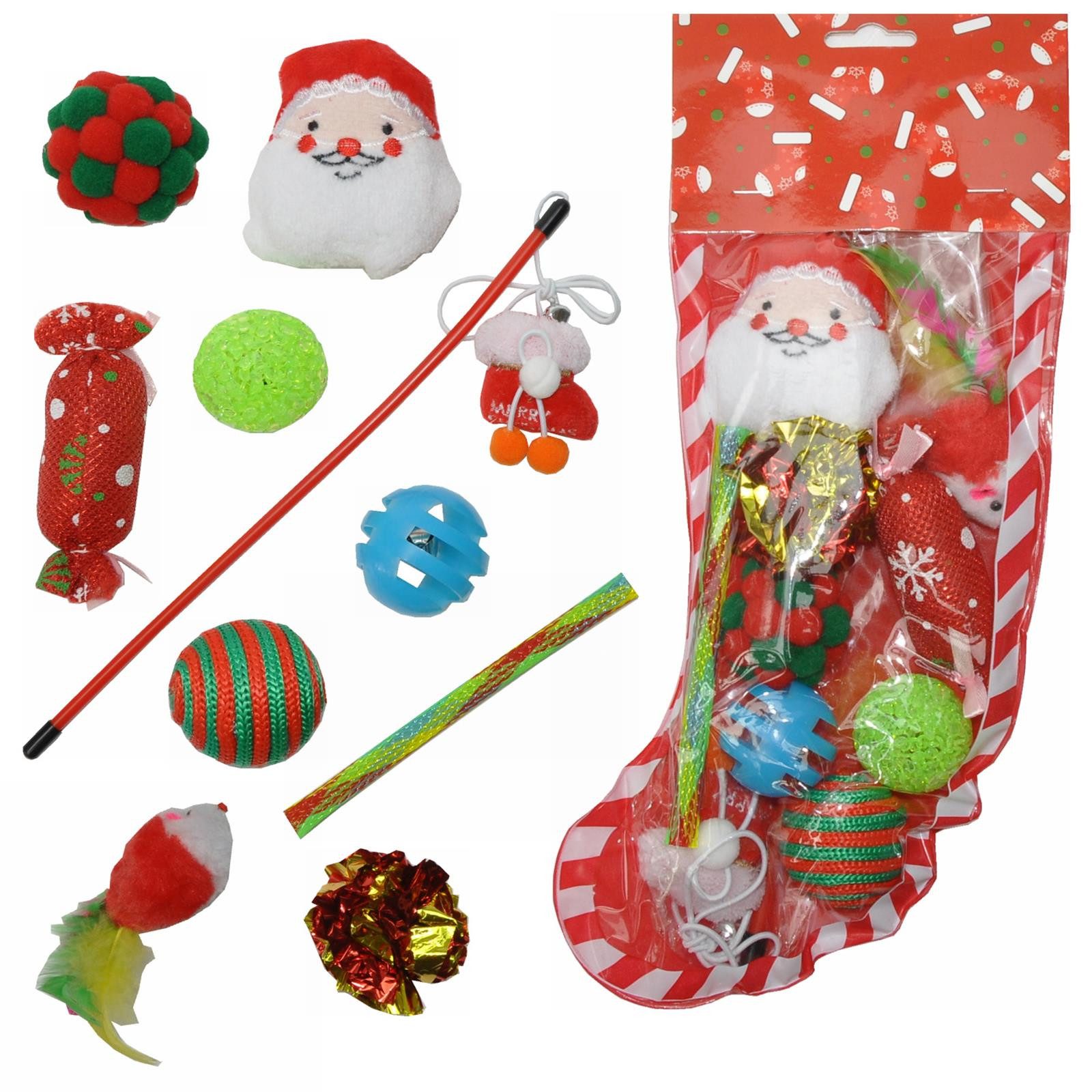 nanook Tier-Intelligenzspielzeug Katzen Spielzeugset Weihnachten 10 teilig