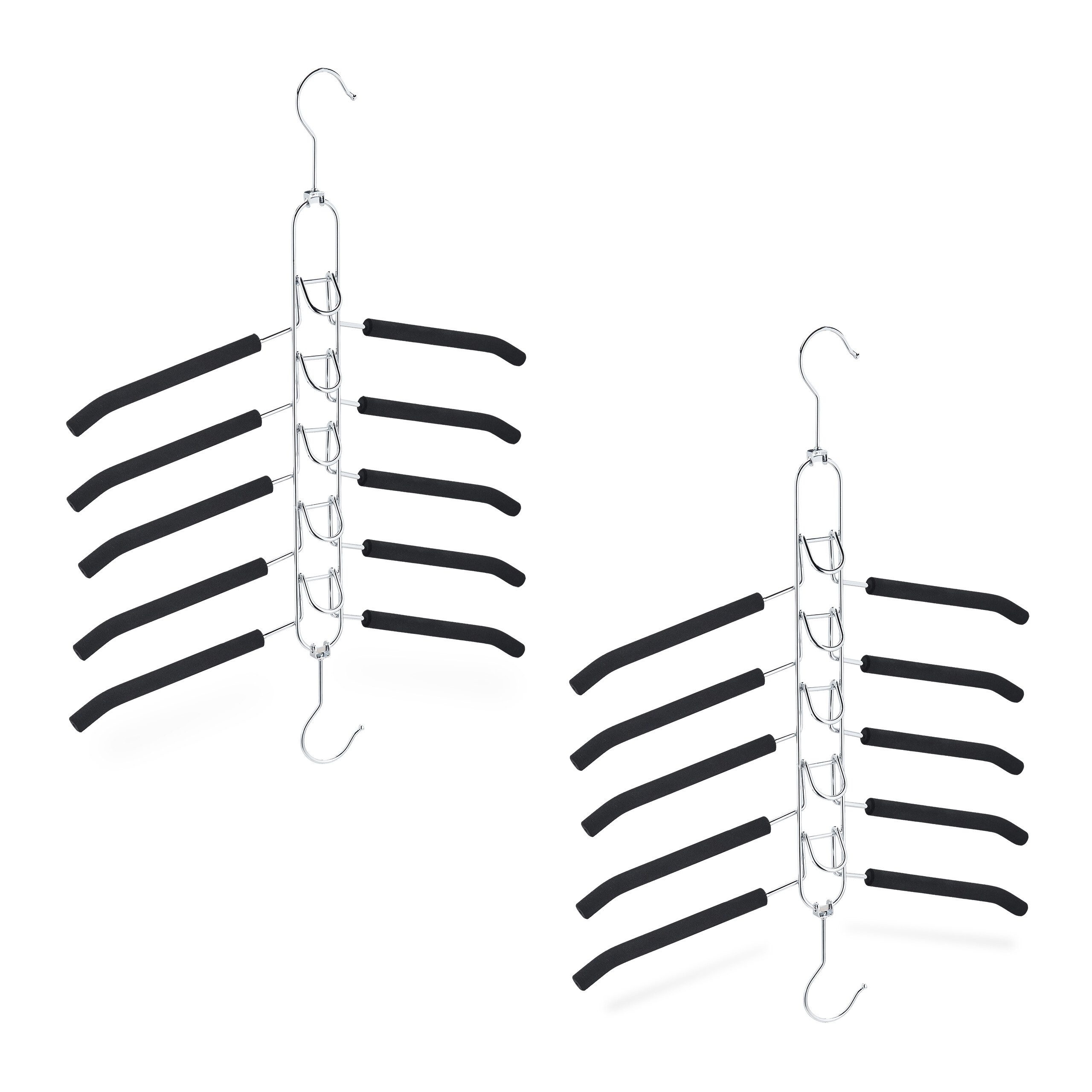 relaxdays Mehrfach-Kleiderbügel 2er Set, (Set, 2-tlg) günstig online kaufen