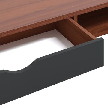 vidaXL Schreibtisch Computertisch mit Schublade Braun 110x50x75 cm Holzwerkstoff