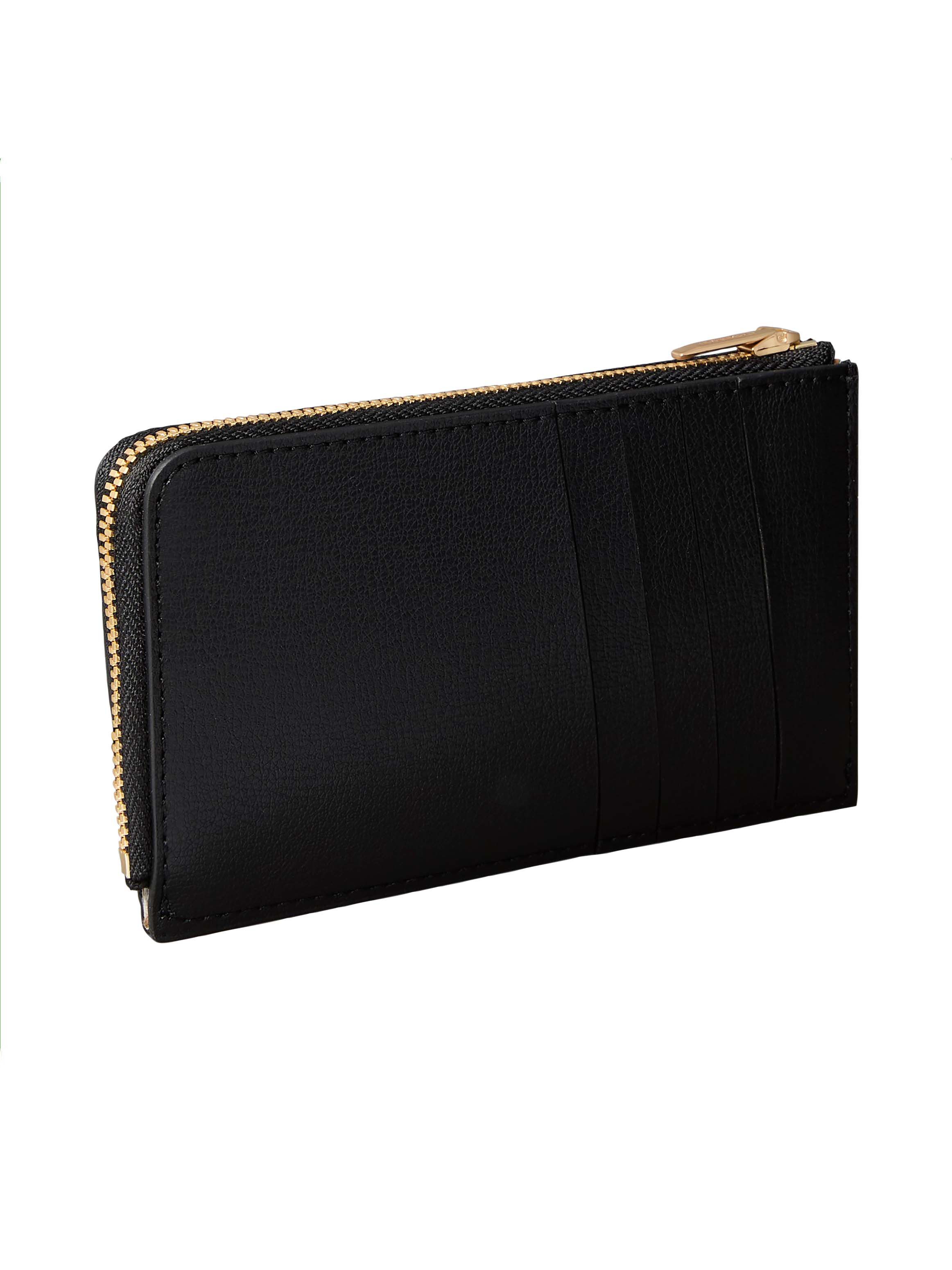 Calvin Klein Kartenetui FOIL LOGO TOP ZIP CARDCASE, Kreditkartenetui mit CK-Logo