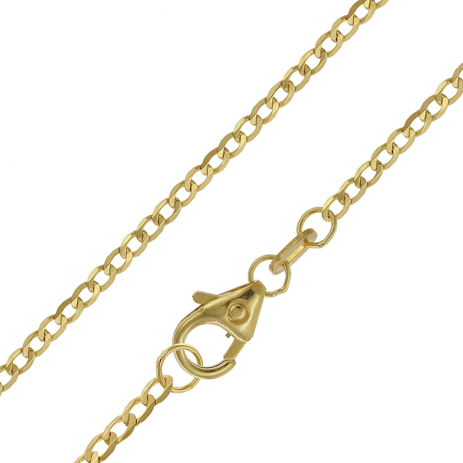 Weitpanzer-Collier Panzerkette Karat Panzerkette trendor 585 14 1,6 / Gold mm