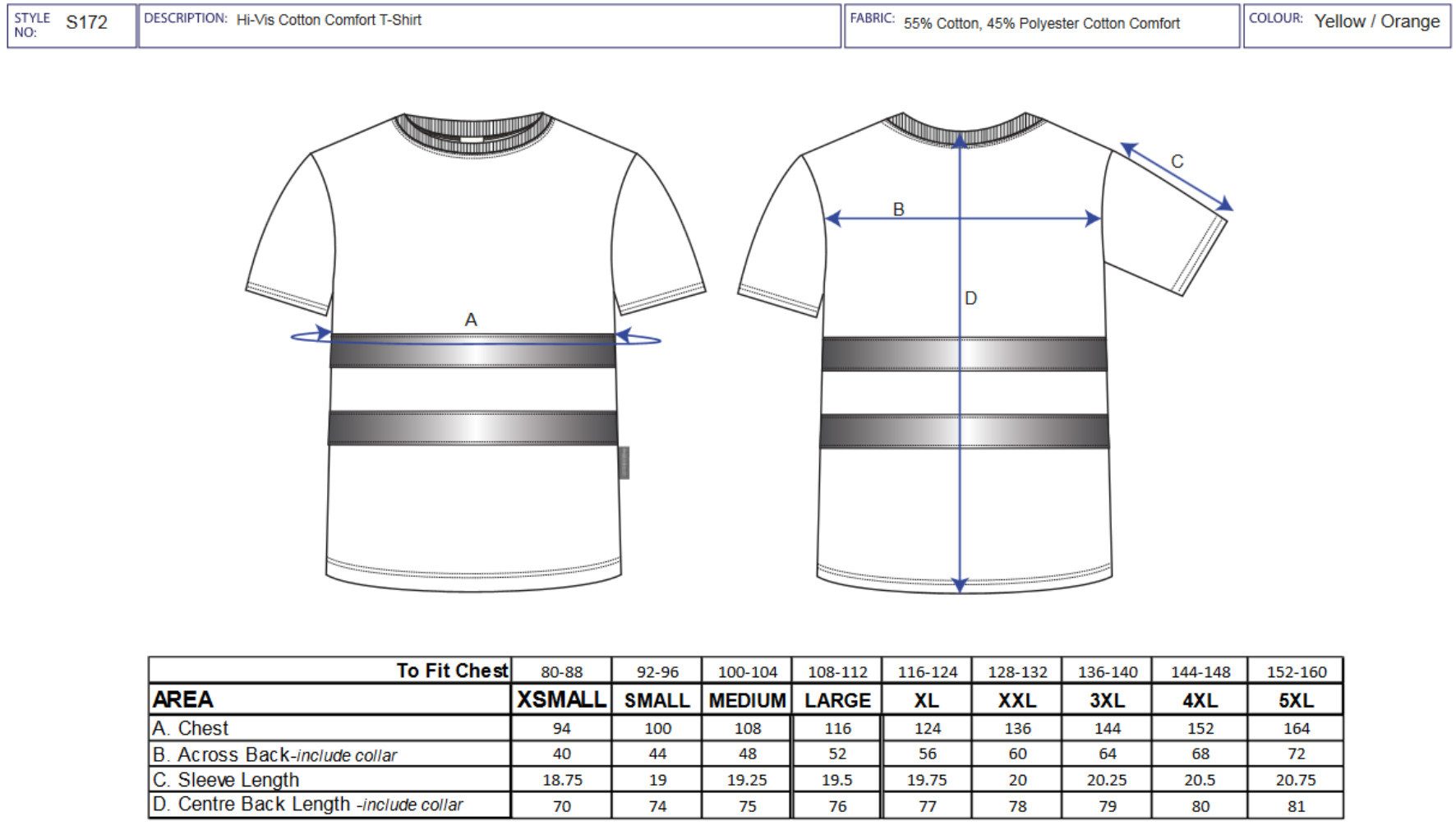 Portwest T-Shirt S172 - Warnschutz Cotton günstig online kaufen