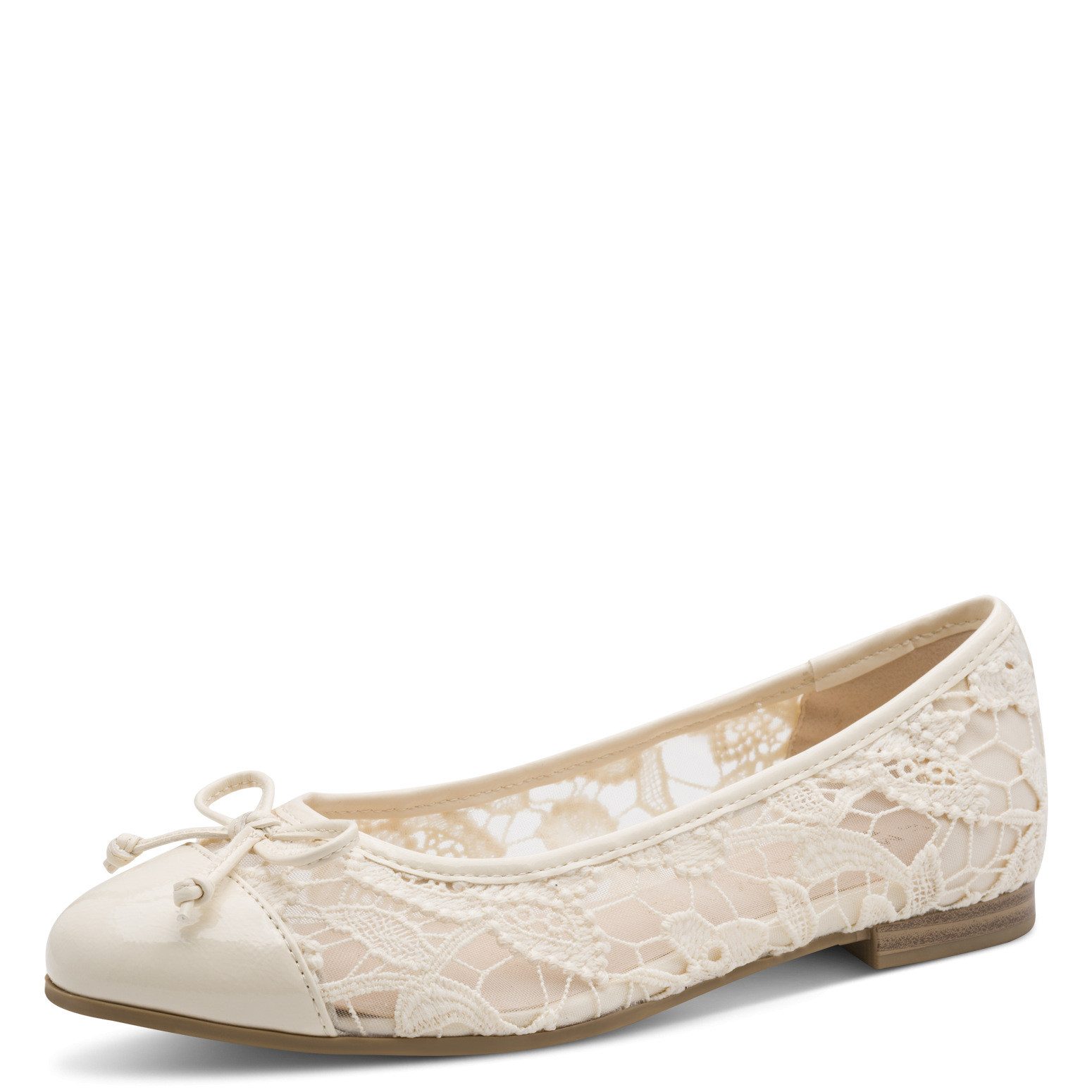 MARCO TOZZI Marco Tozzi by GMK Damen Ballerina 2-82102-46-402 cream combi Slipper
