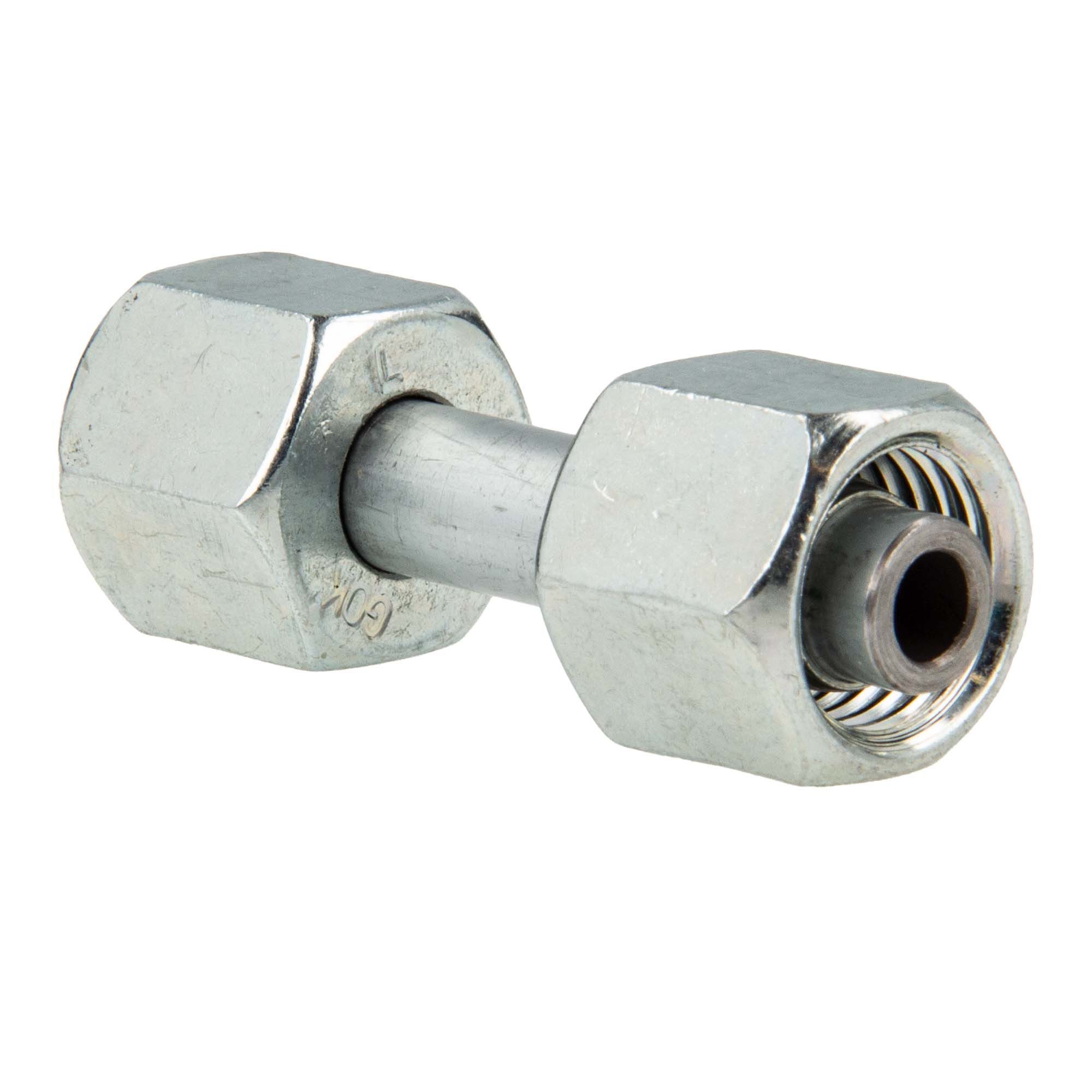 GOK Wasserrohr Schneidringverschraubung Verbindungsstück 50 mm, für Rohrleitungen, Ø 8 x 8 mm