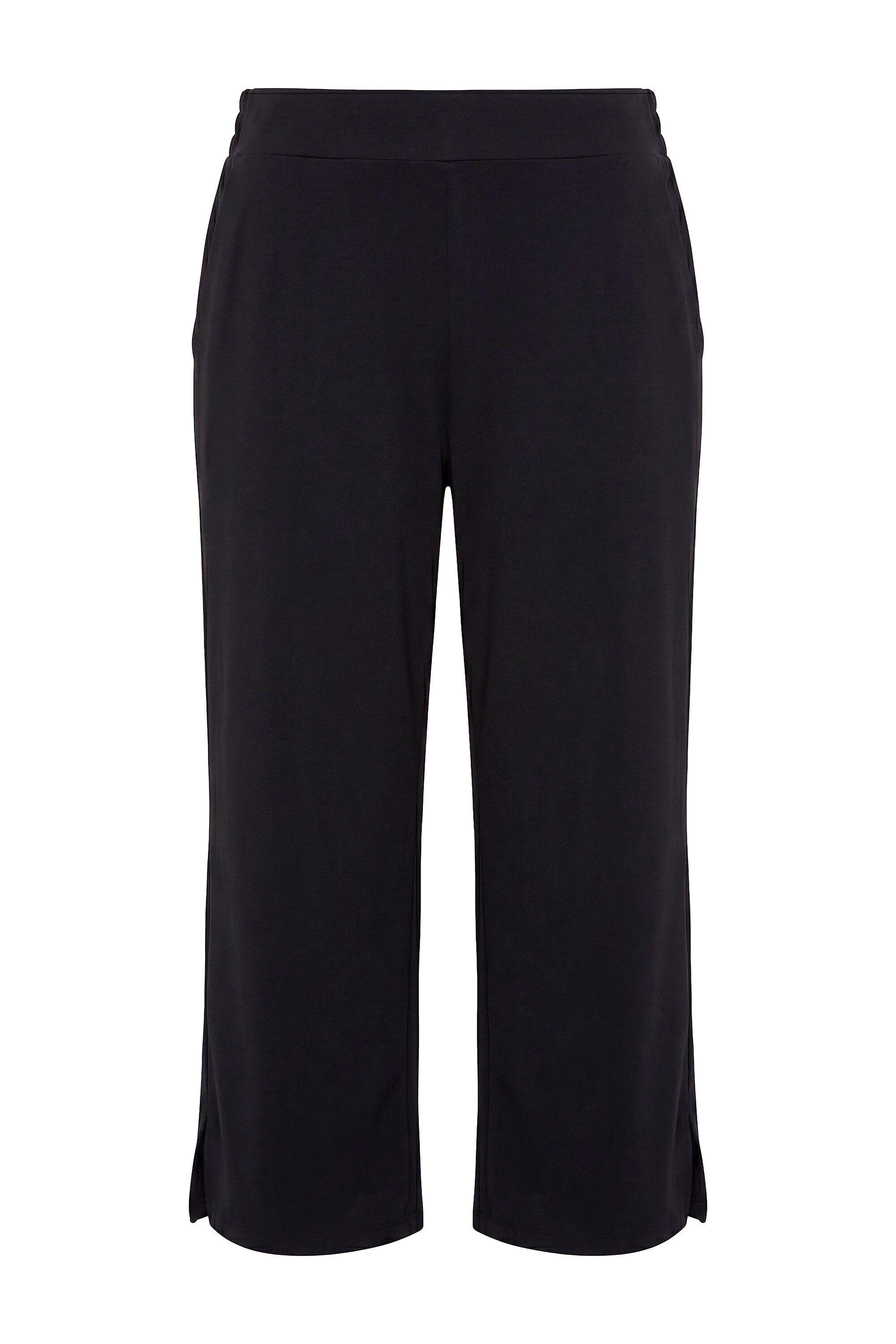 Angel of Style Culotte Culotte gerades Bein Elastikbund Seitenschlitze