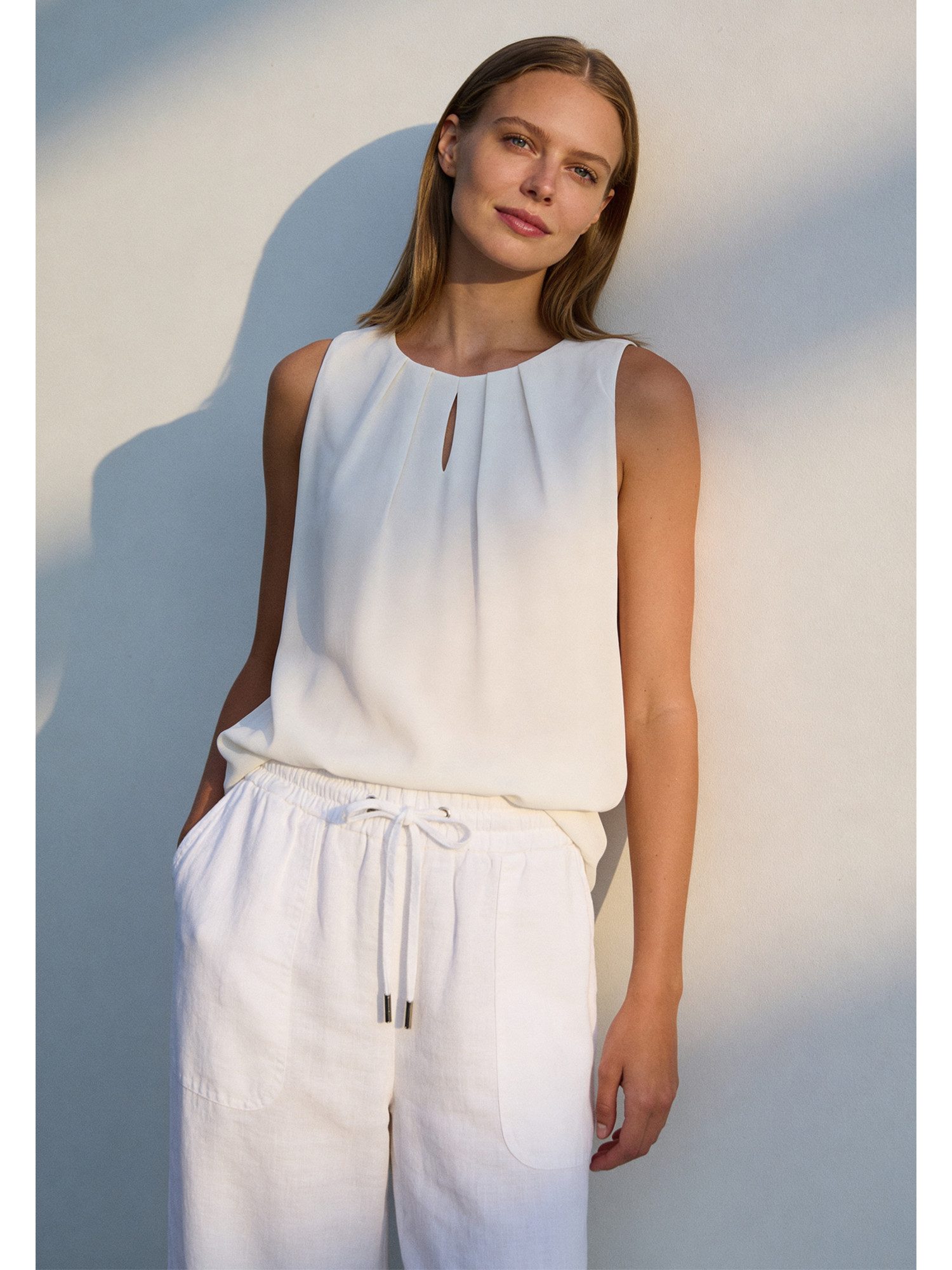 MORE&MORE Blusentop feminines Chiffon-Blusentop