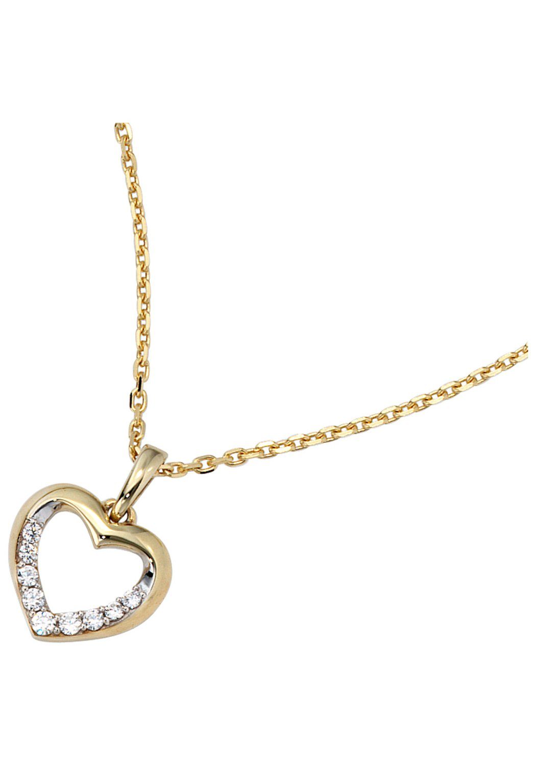 JOBO Herzanhänger Anhänger Herz, 333 G... JOBO Herzanhänger Anhänger Herz, 333 G...