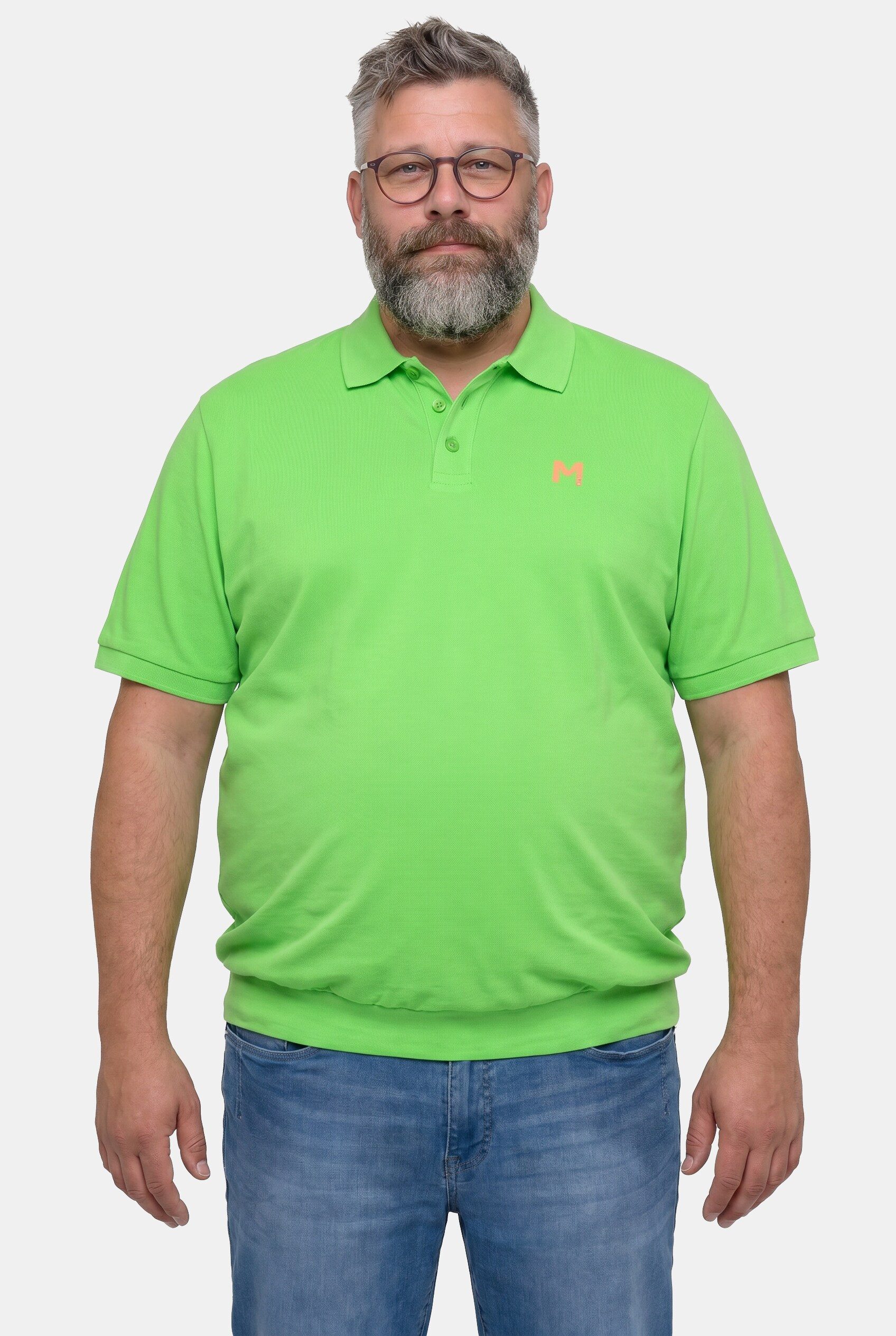 Poloshirt Poloshirts 2er-Pack Bauchfit Basic Piqué Halbarm