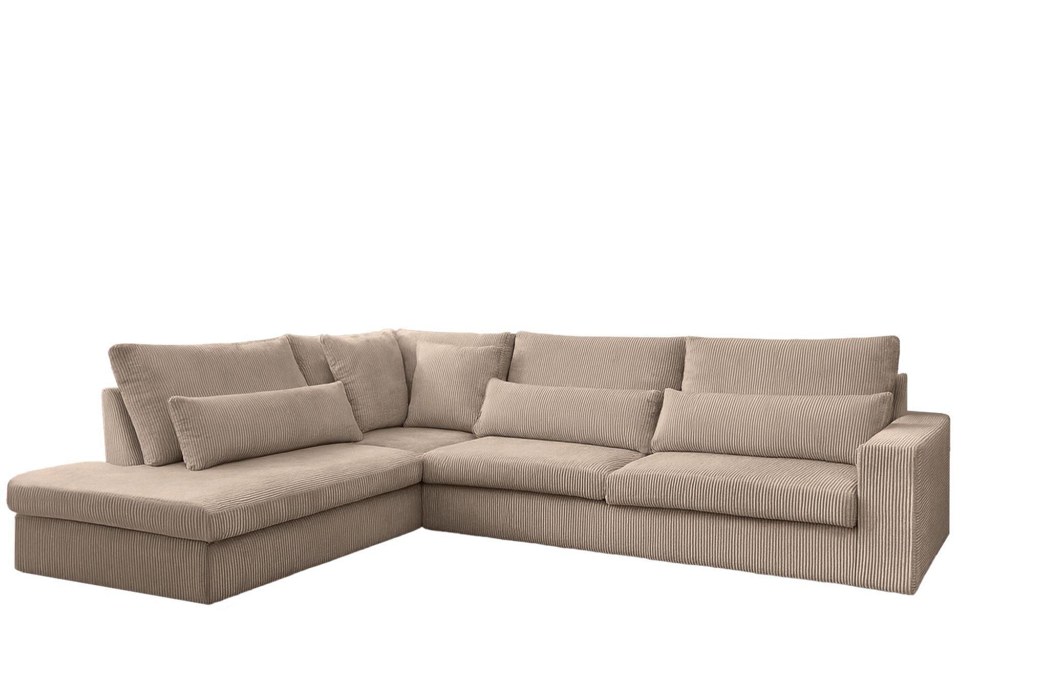 Kaiser Möbel Ecksofa SVEN in L-Form für das Wohnzimmer, Stoff Poso, Freistehend Hohe Scheuerfestigkeit Haustierfreundlich