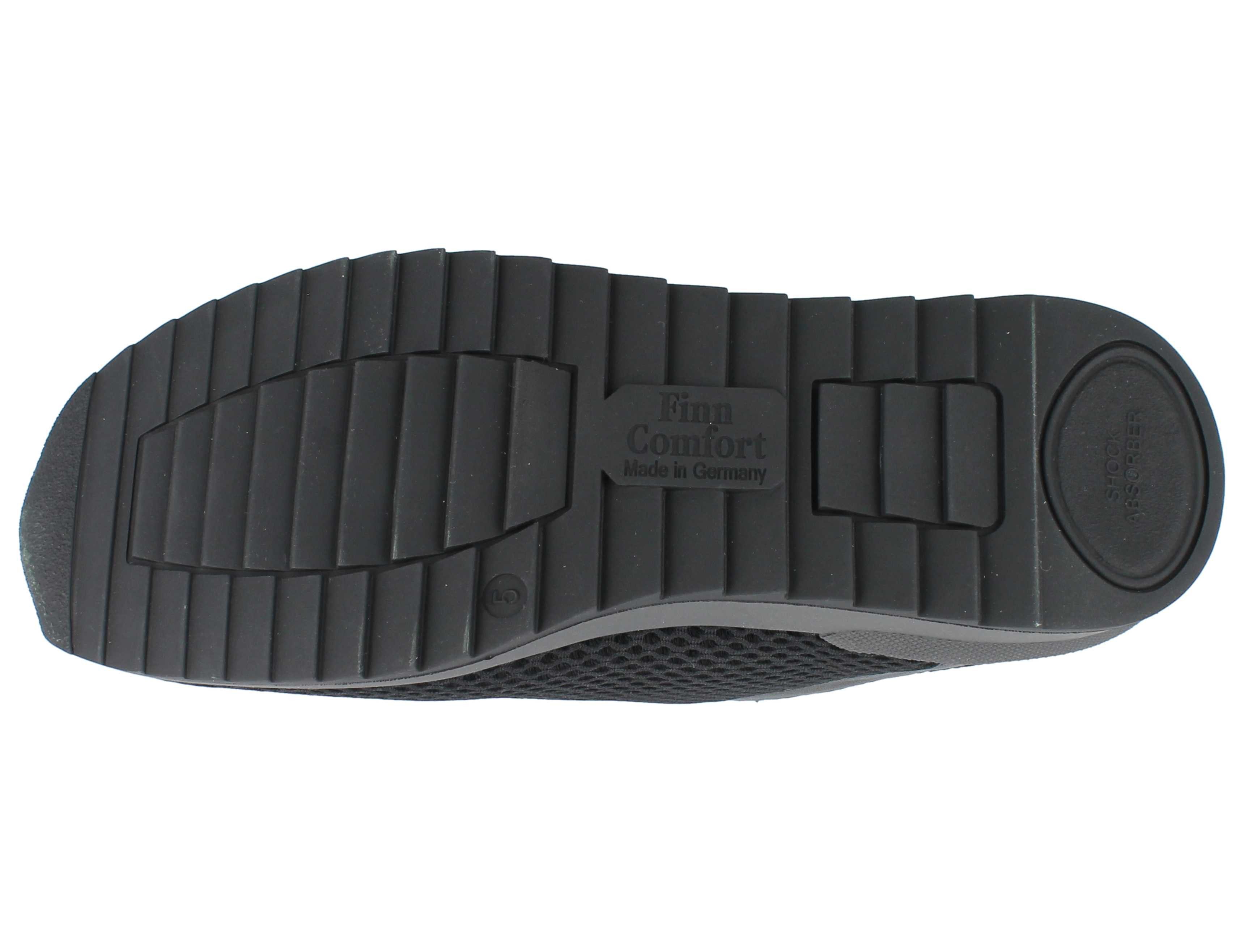 Finn Comfort FINN COMFORT Cerritos Damen Schnürschuhe schwarz grau Mesh Nubukleder Schnürschuh