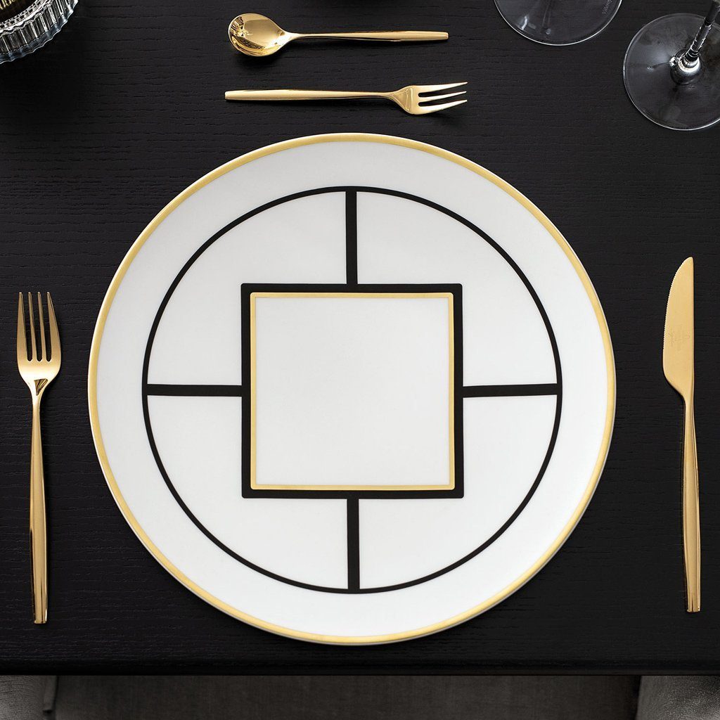 Villeroy & Boch Signature Tortenplatte MetroChic Platzteller, Porzellan, (1-tlg), Premium Bone Porcelain, spülmaschinenfest, Made in Germany