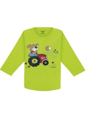 Trigema T-Shirt TRIGEMA Langarmshirt mit Bär (1-tlg)