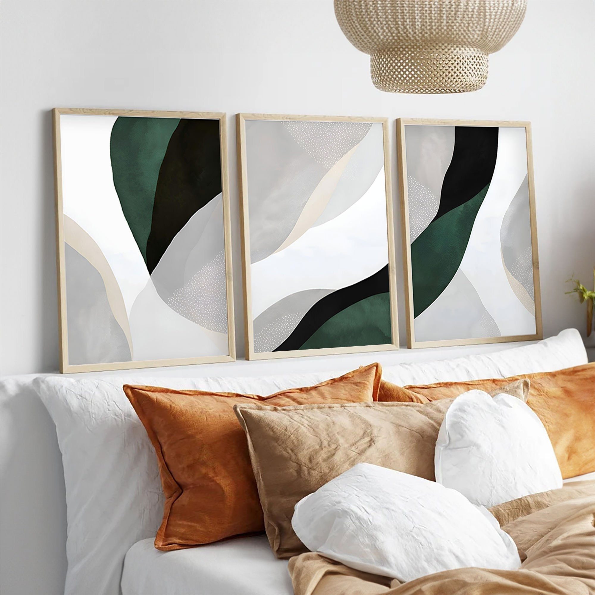 Wallity Leinwandbild Painting: 100% MDF (Thickness: 3 mm), 50 x 70 cm (3 Pieces) E1934, (3 St)