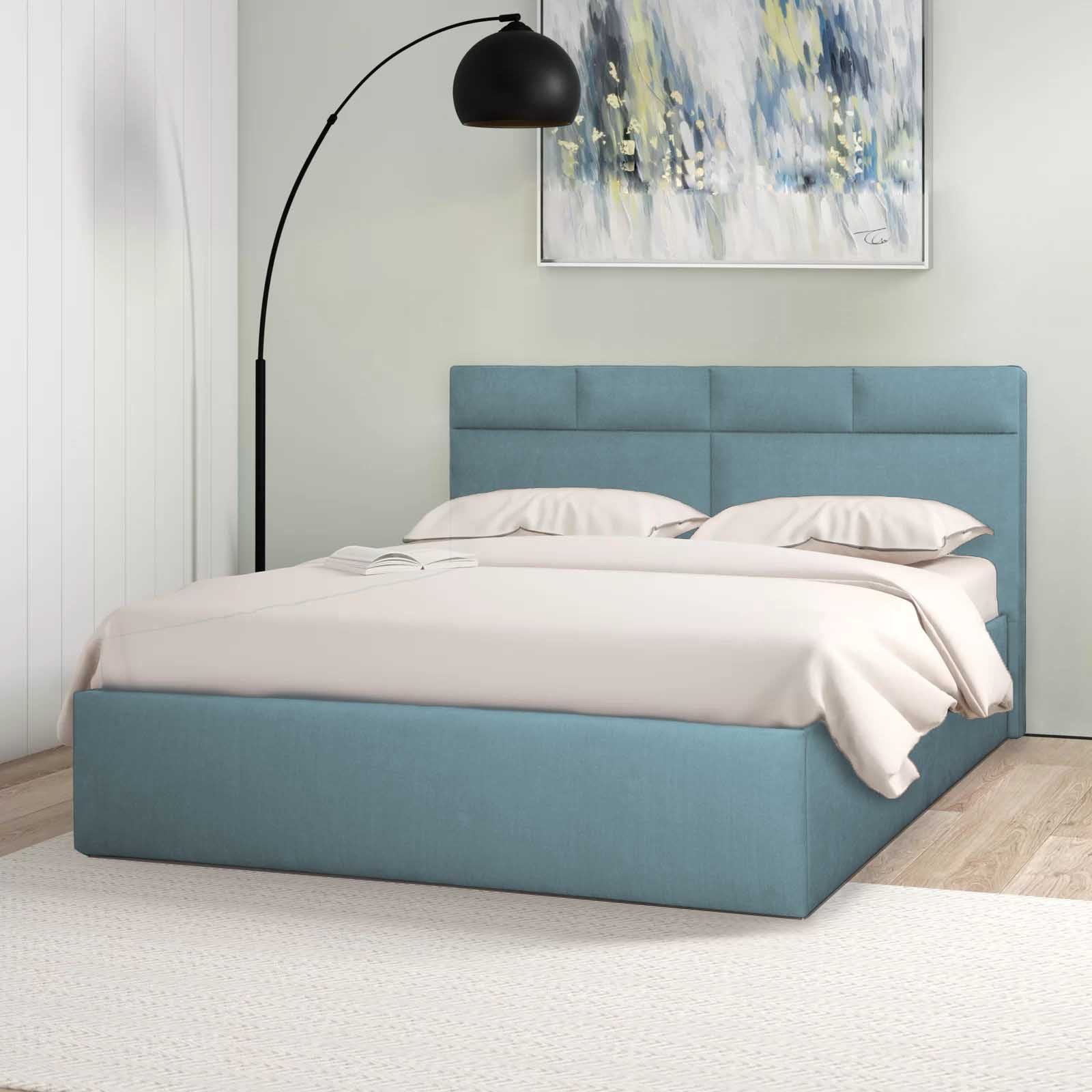 Halmon Schlafkomfort Betten Polsterbett Komo (erhältlich In 6 Größen und 5 attraktiven Farben), Seitenhöhe 40cm, inkl. Lattenrost bei Ausführung mit Matratze