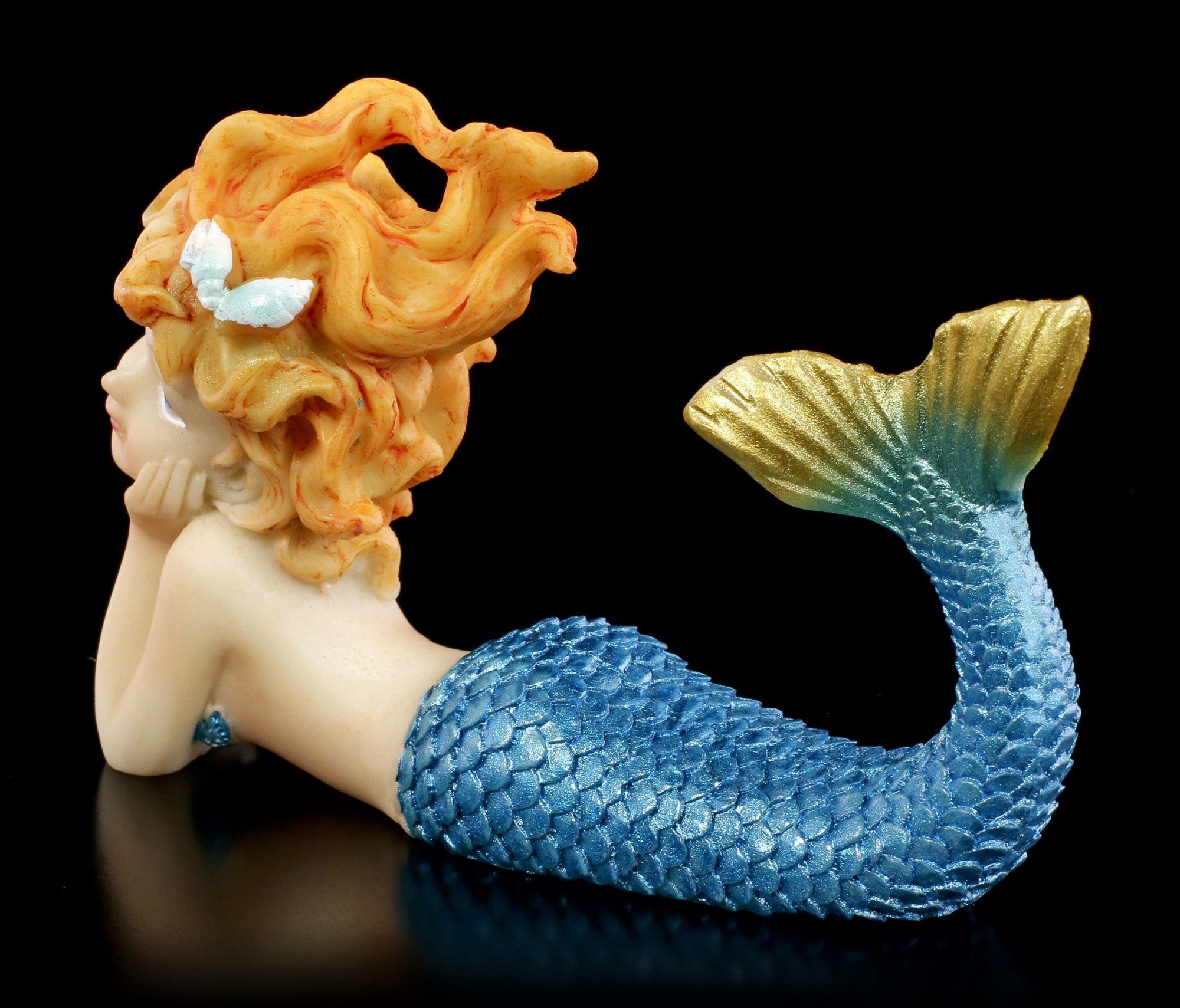 Figuren Shop GmbH Dekofigur Meerjungfrau Figur - Luana liegend - Fantasy De günstig online kaufen