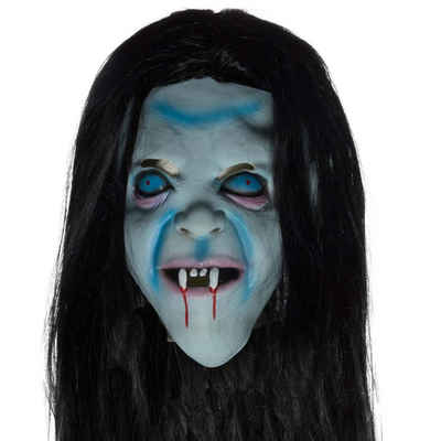 Goods+Gadgets Hexen-Kostüm »Hexen Maske aus Latex«, Geist Vollmaske Halloween Party Kostüm Verkleidung