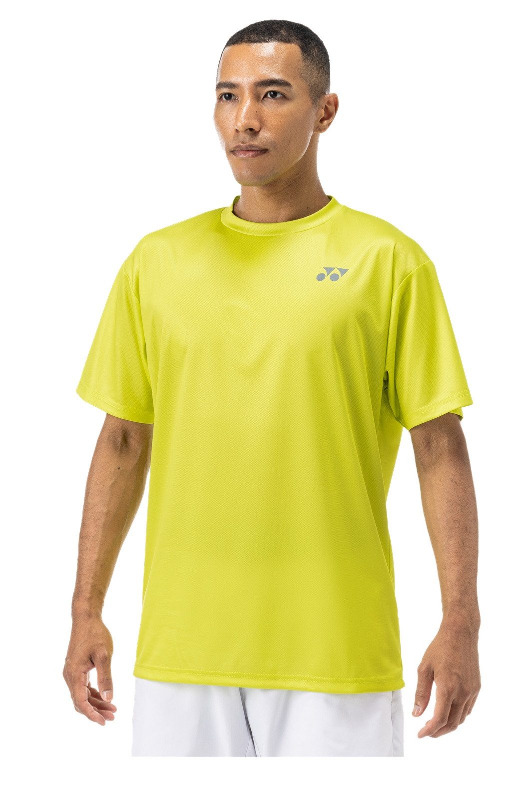 Yonex T-Shirt Practice Small Logo YM0045 (100% Polyester) 2024 limegelb Herren