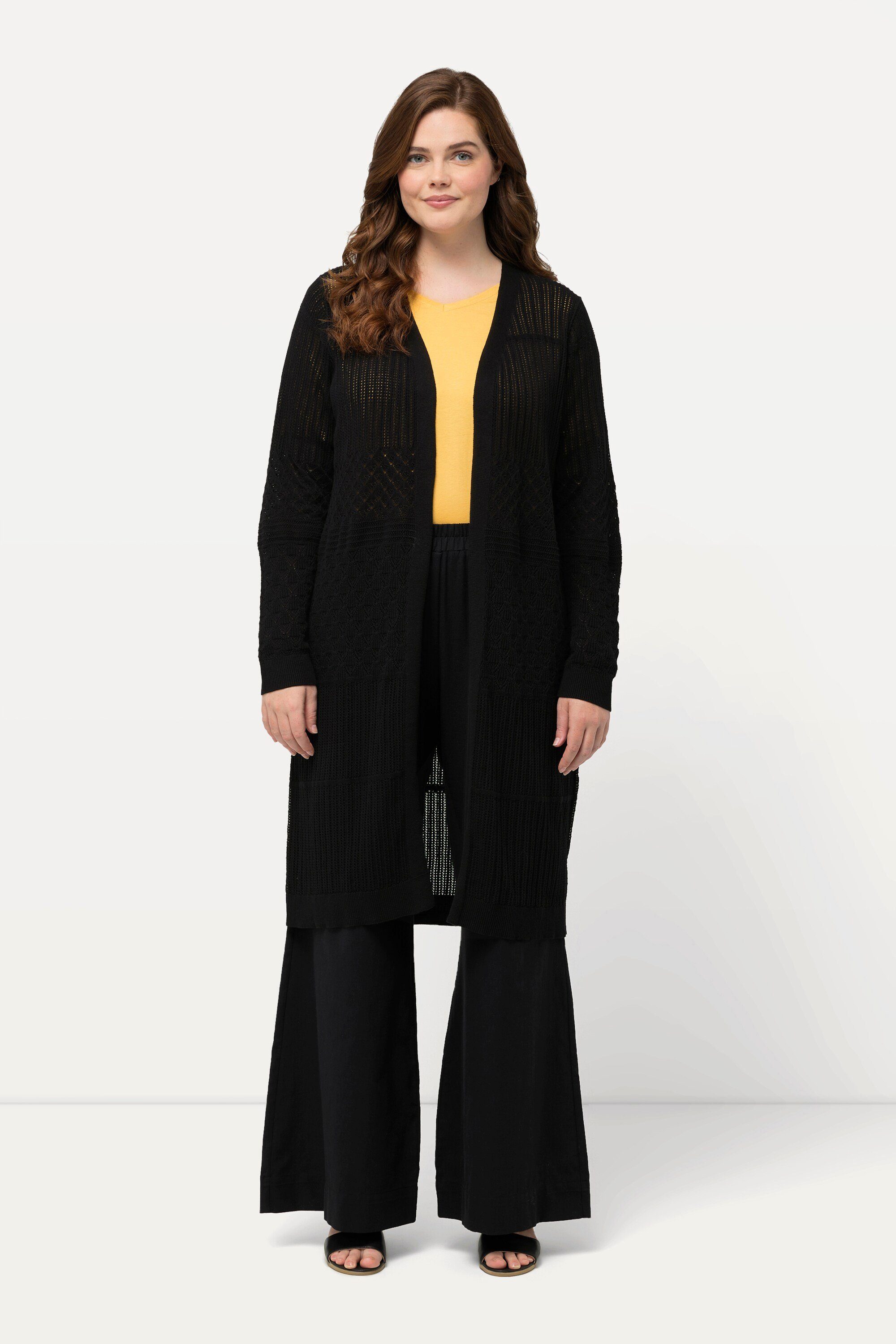 Ulla Popken Strickjacke Long-Strickjacke offene Form günstig online kaufen