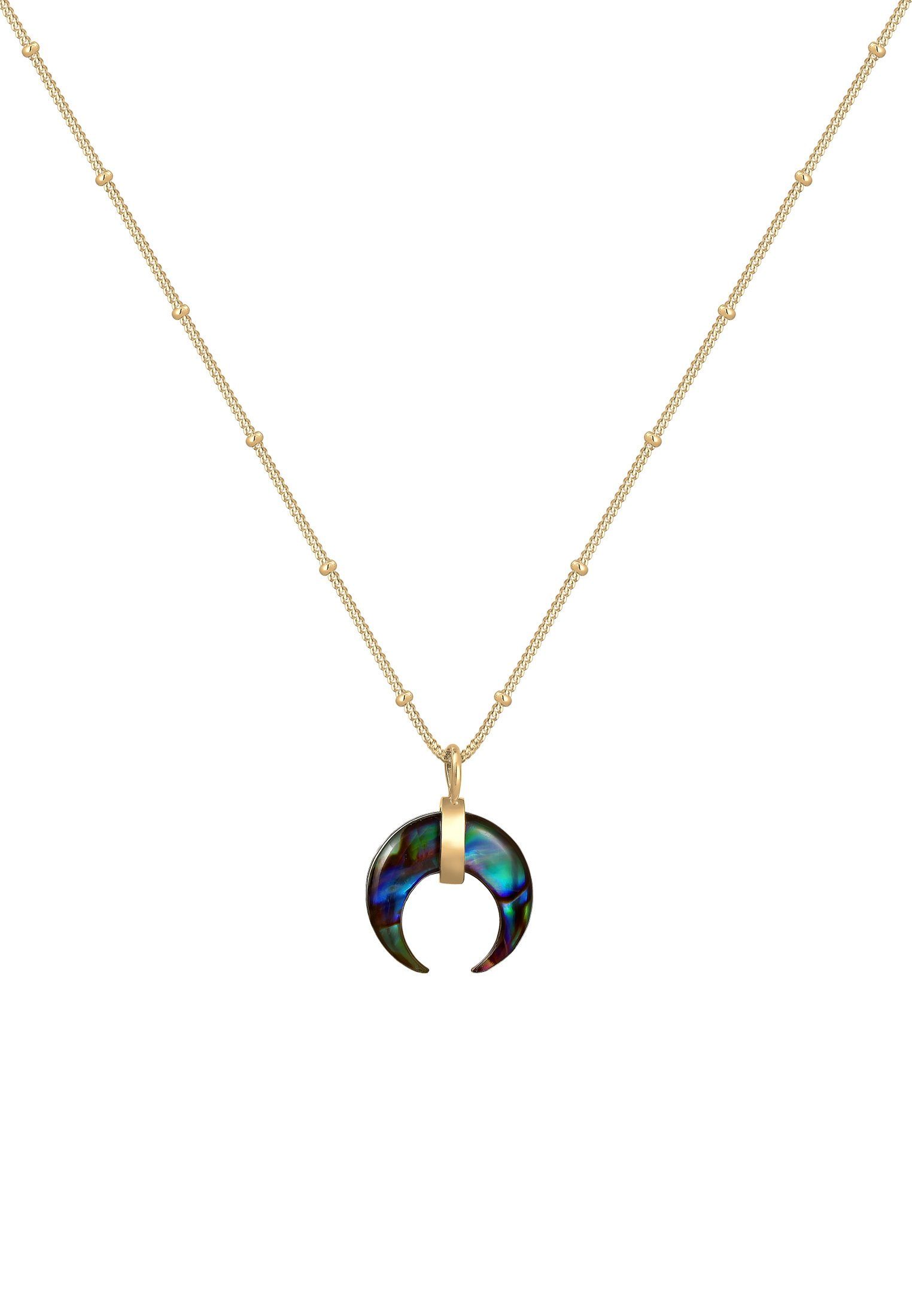 Elli Kette mit Anhänger Halbmond Abalone günstig online kaufen