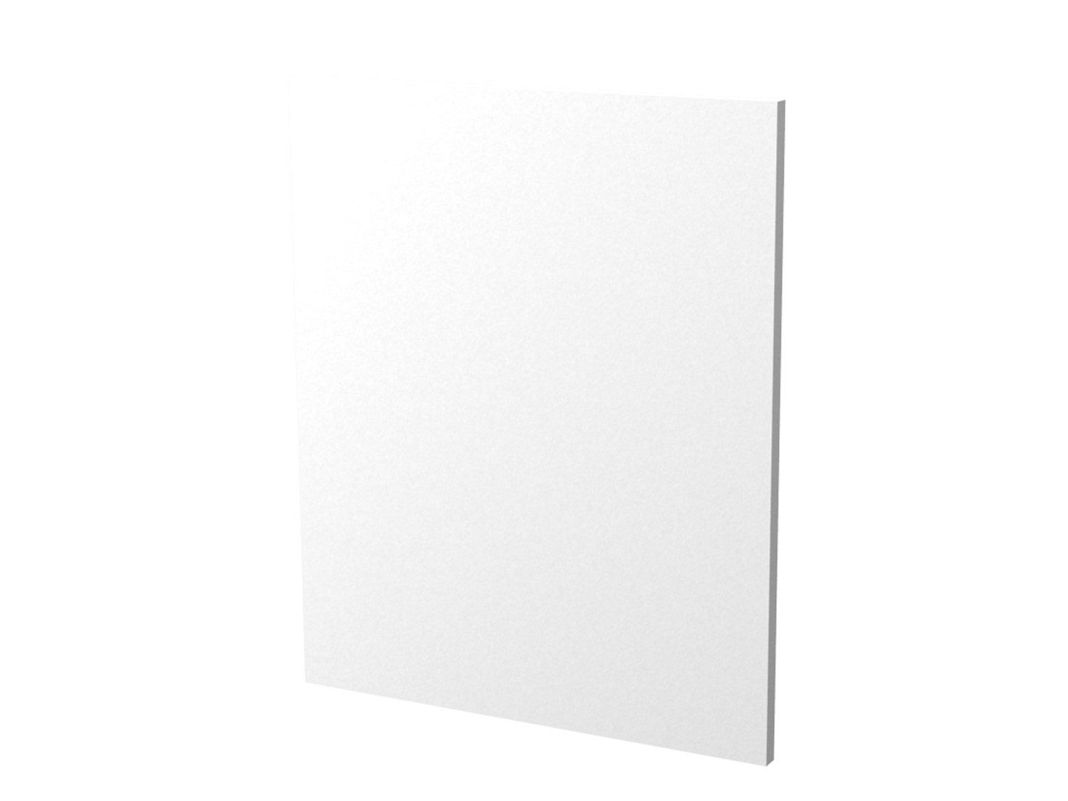 Flex-Well Frontblende Dekorplatte für unterbaufähigen Kühlschrank - 50 cm breit - Weiß