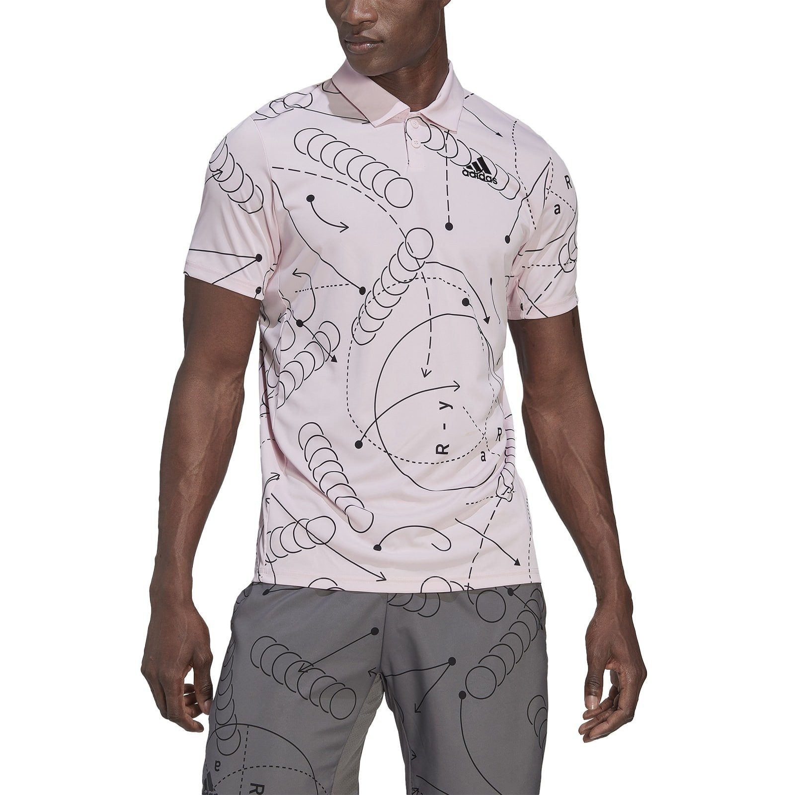 adidas Performance Poloshirt Club Graphic pink günstig online kaufen