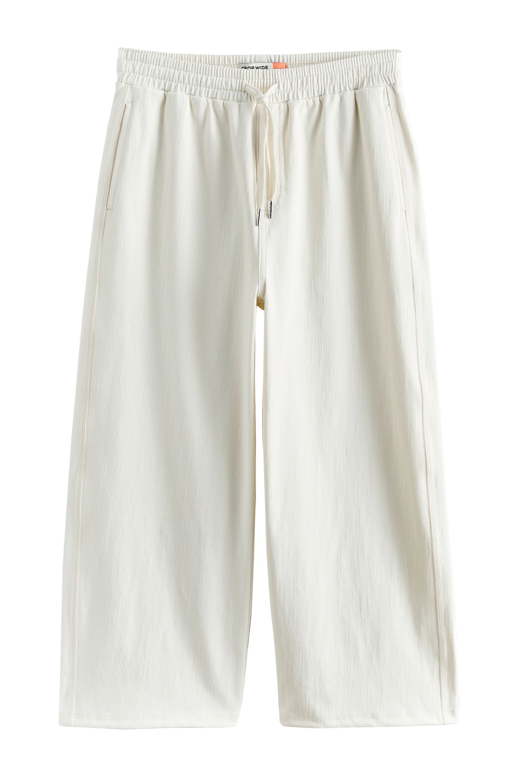 Next Caprijeans Verkürzte Denim-Jogginghose mit weitem Bein (1-tlg)