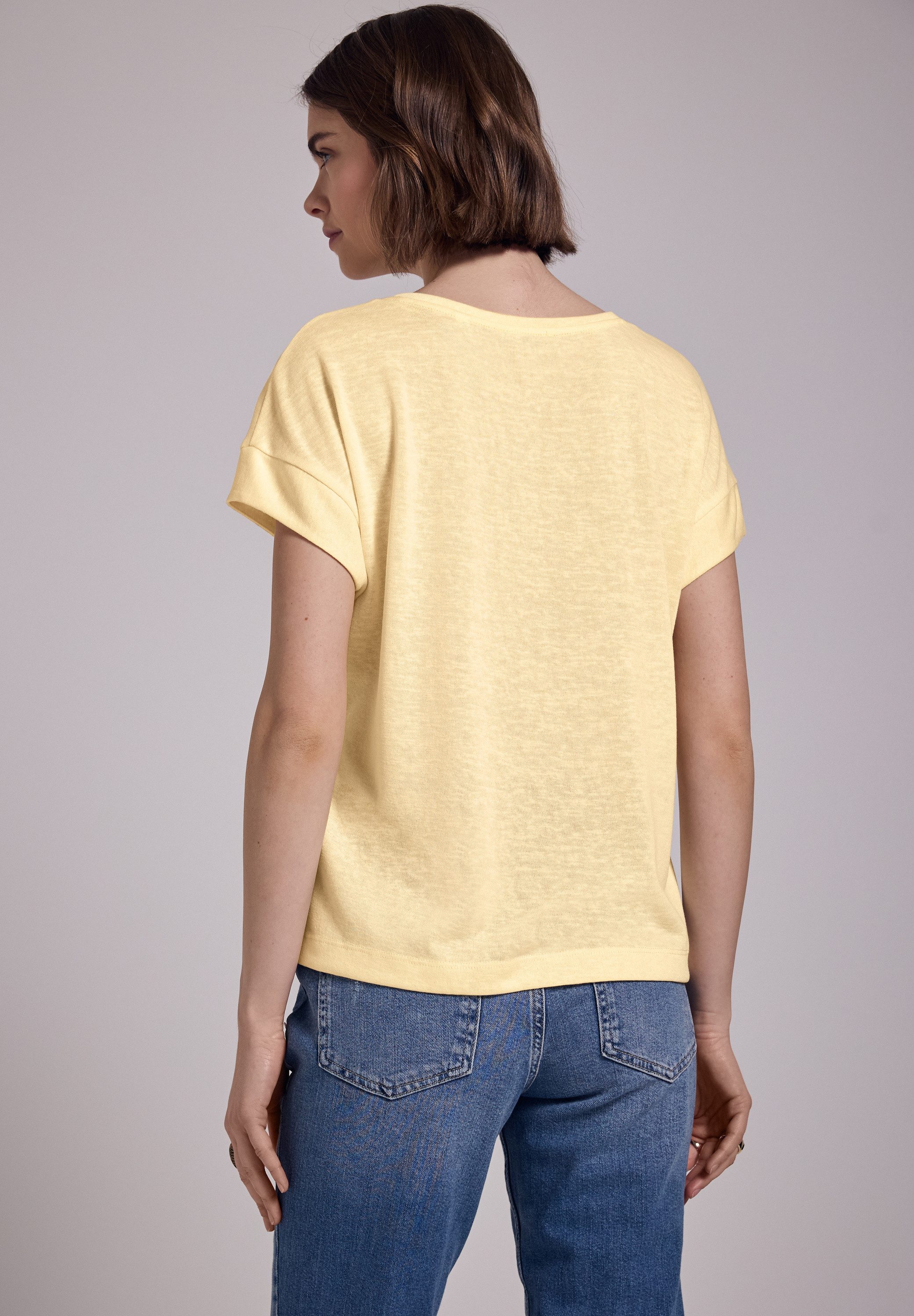 STREET ONE STUDIO T-Shirt aus softem günstig online kaufen
