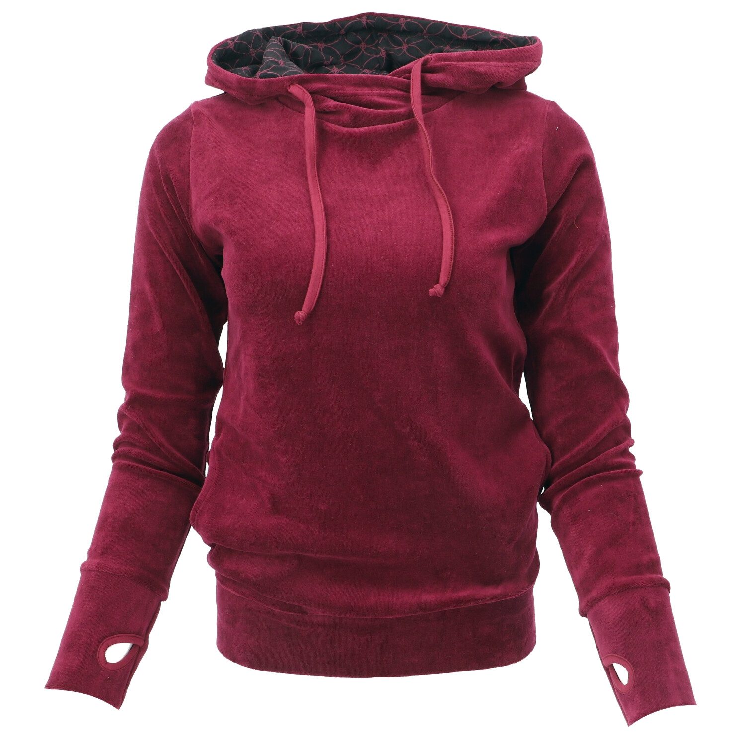 Guru-Shop Longsleeve Nicki-Kapuzenpullover, weicher Hoodie, Boho.. günstig online kaufen