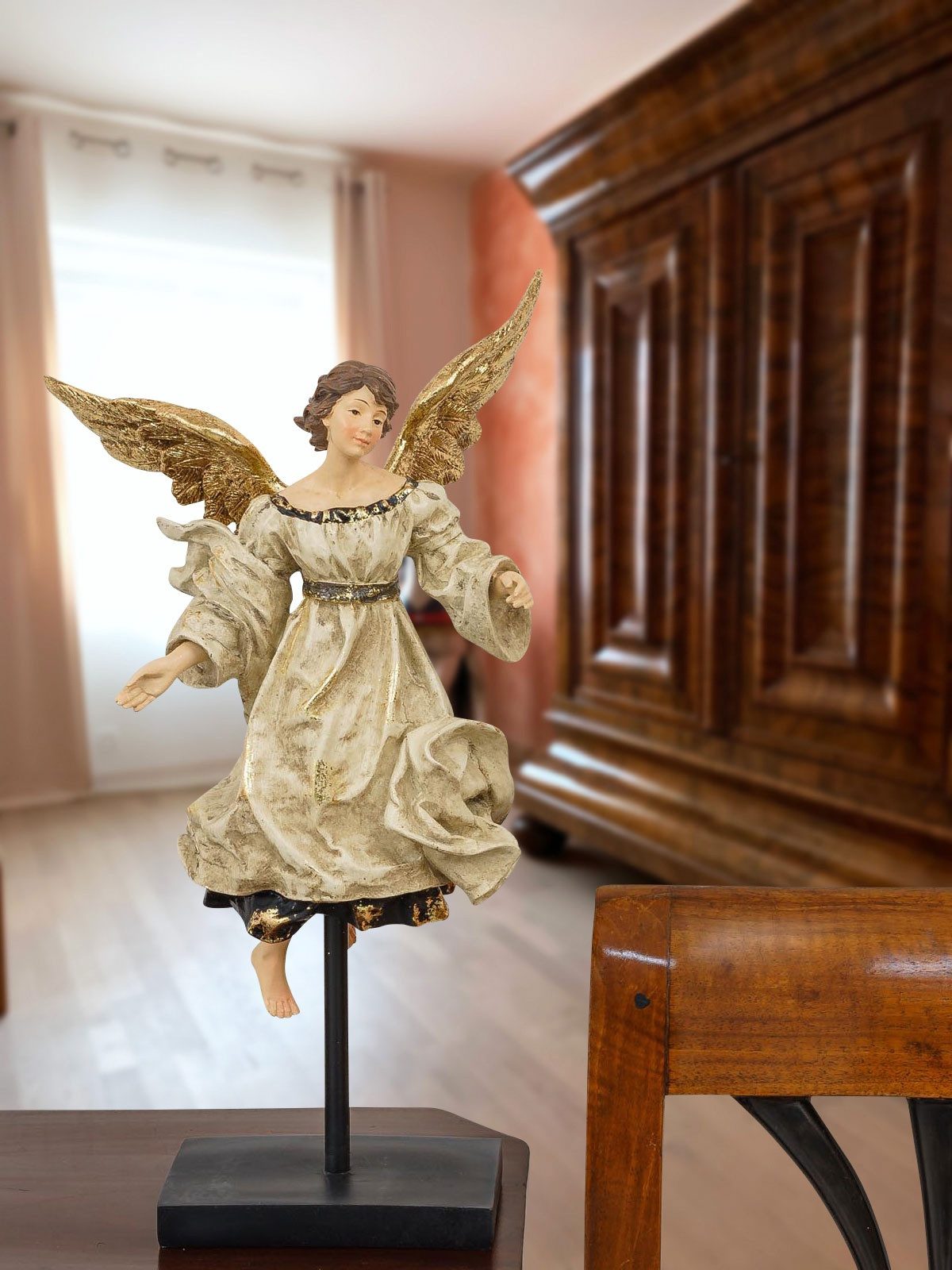 Aubaho Dekoobjekt Engel Engelsfigur Statue Skulptur Dekoration Kunststein A günstig online kaufen