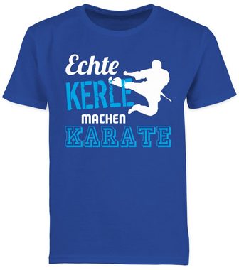 Shirtracer T-Shirt Echte Kerle machen Karate (1-tlg) Kinder Sport Kleidung
